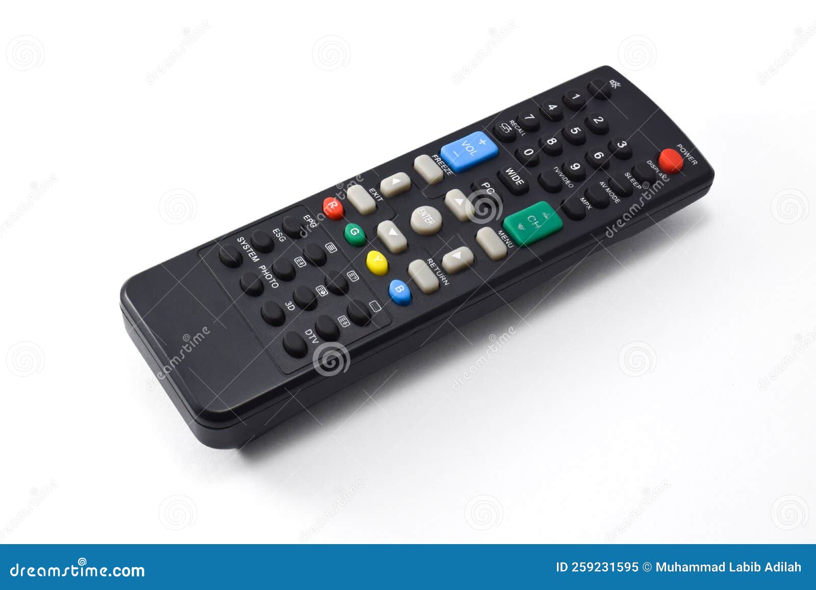 Digital Tv Remote Control Isolated on White Background. Stock Image Image of equipment, change