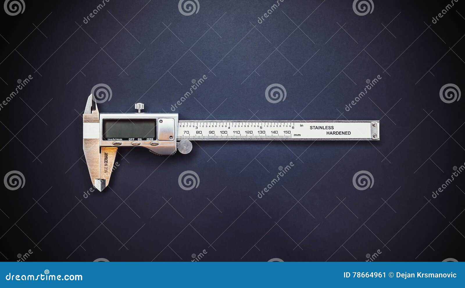 The Digital Vernier Caliper Stock Image Image of display, precise