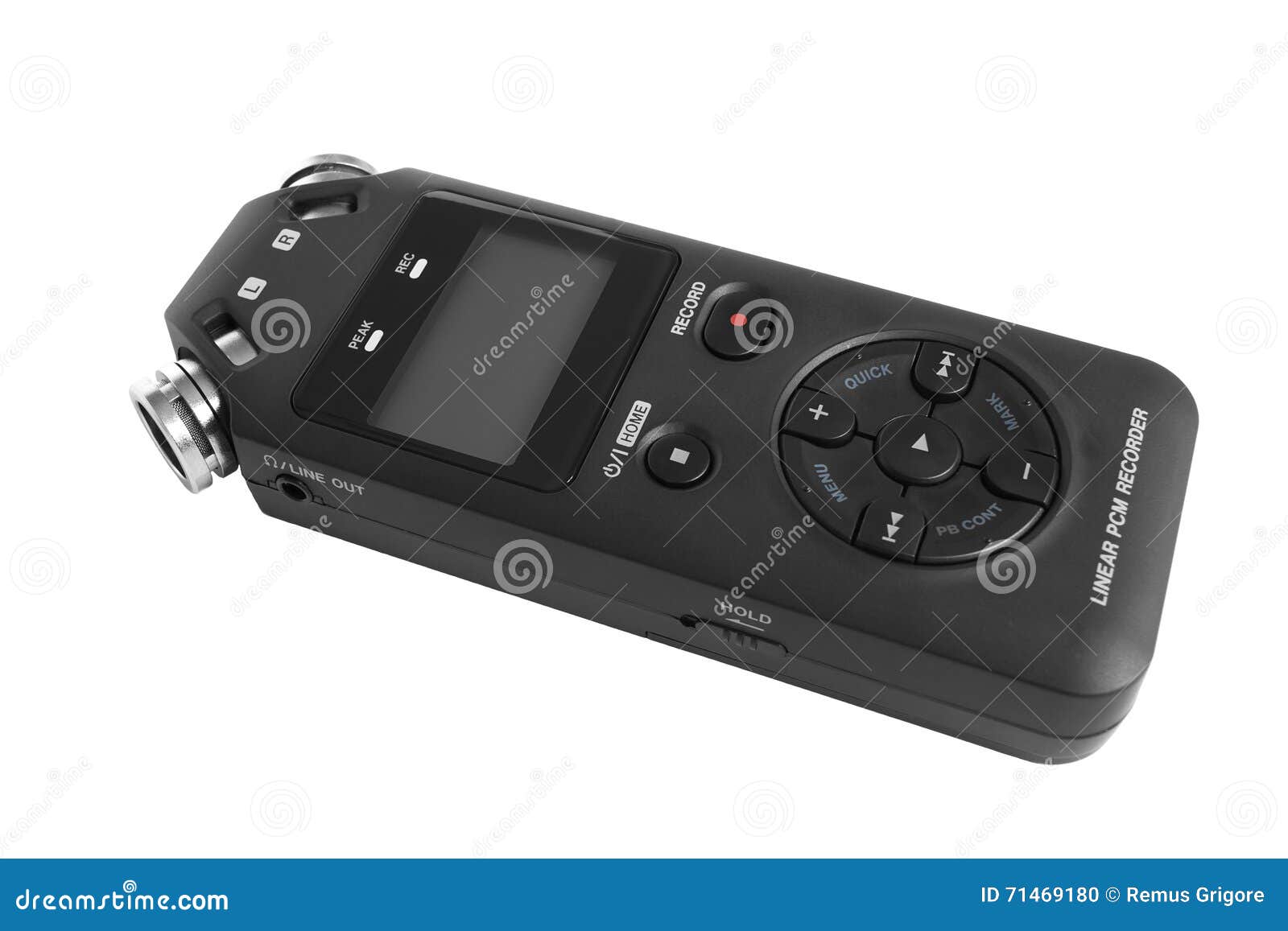 Digital voice recorder stock photo. Image of audio, electronic 71469180
