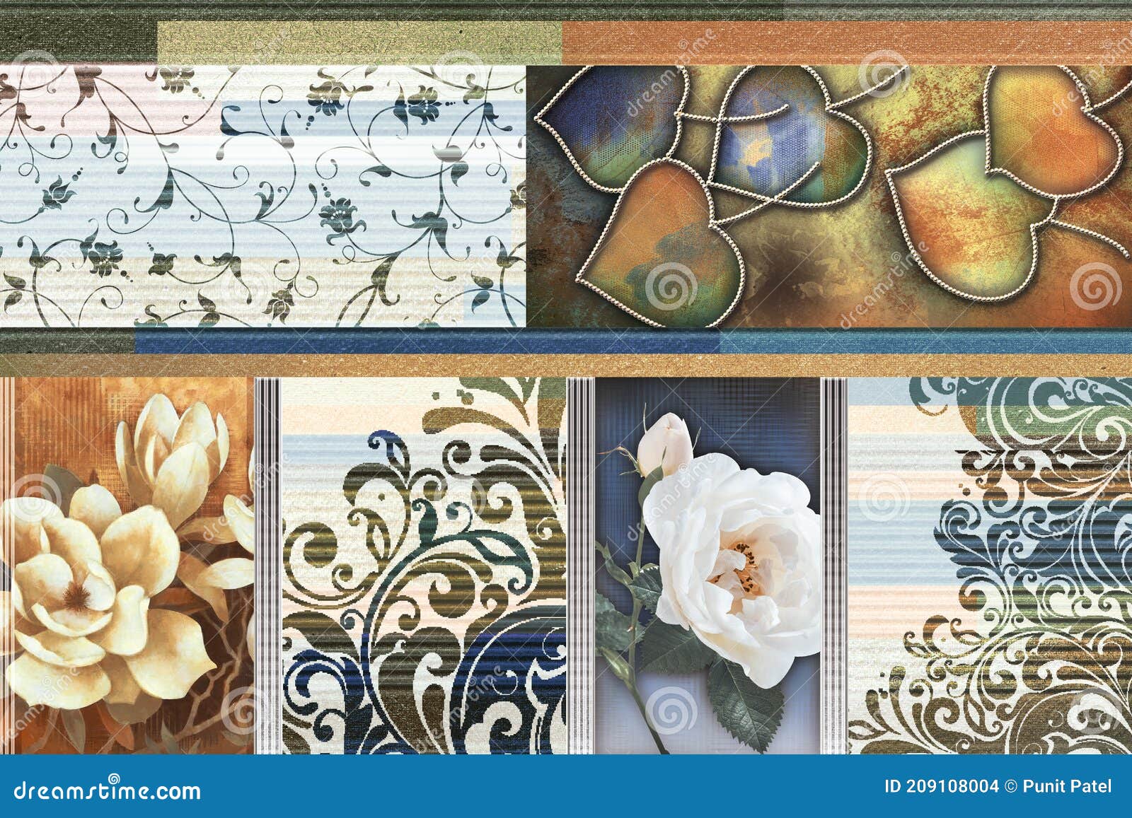 Ceramic Design and Digital Wall Tiles & Abstract Wallpapers Designs