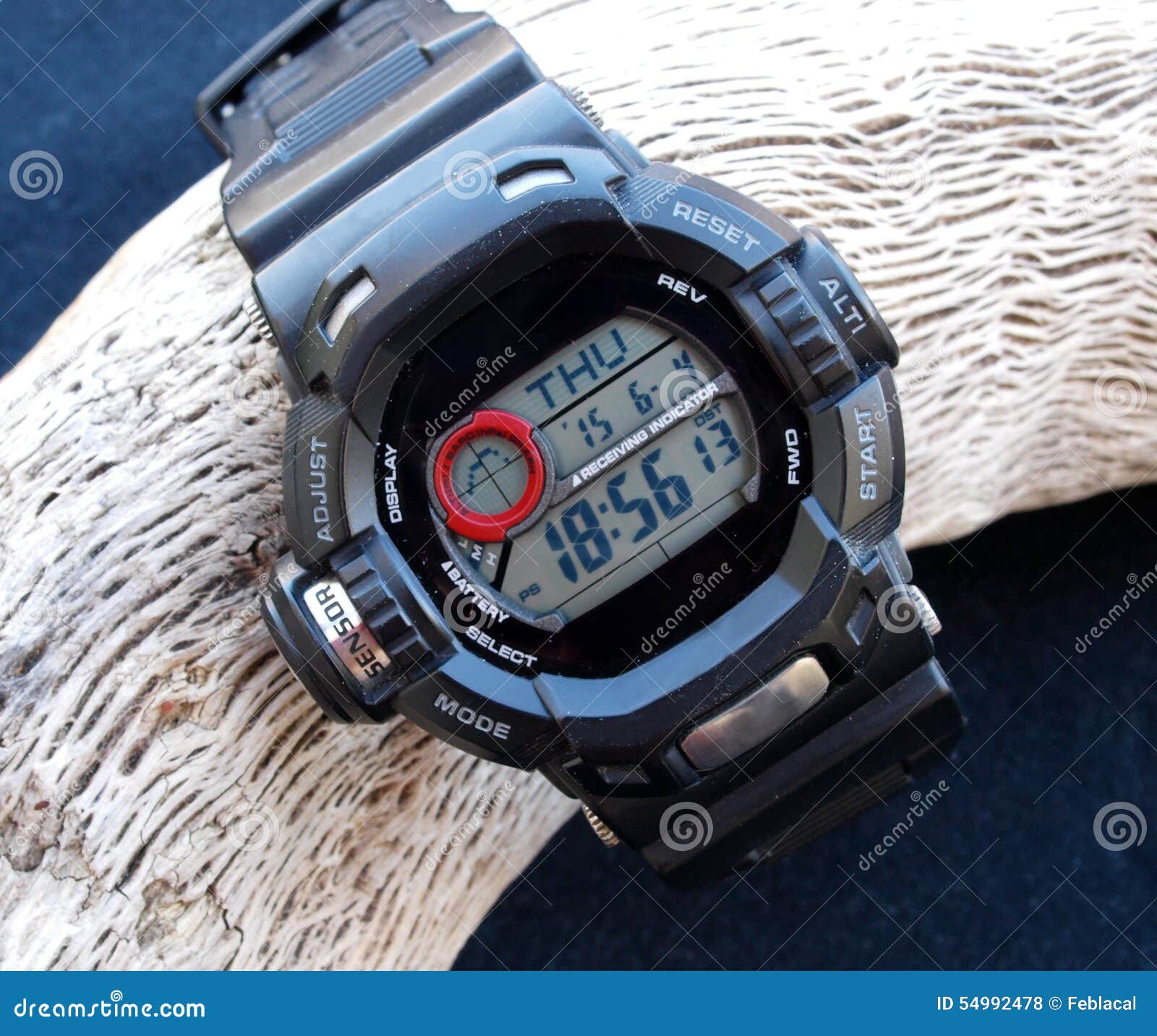 Digital watch stock photo. Image of second, instrument - 54992478