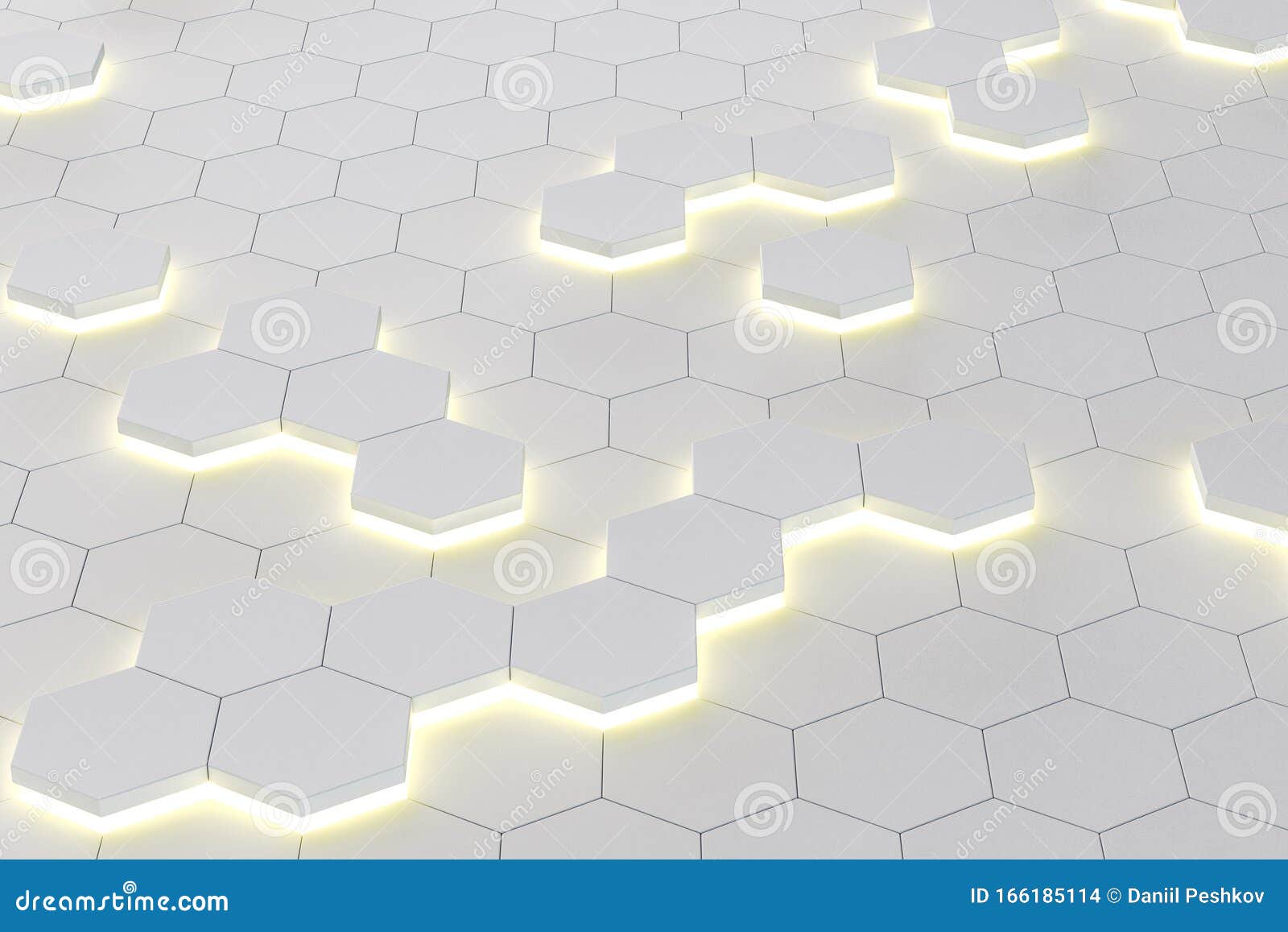 Digital White Honeycomb Wallpaper Stock Illustration Illustration Of Creative Design