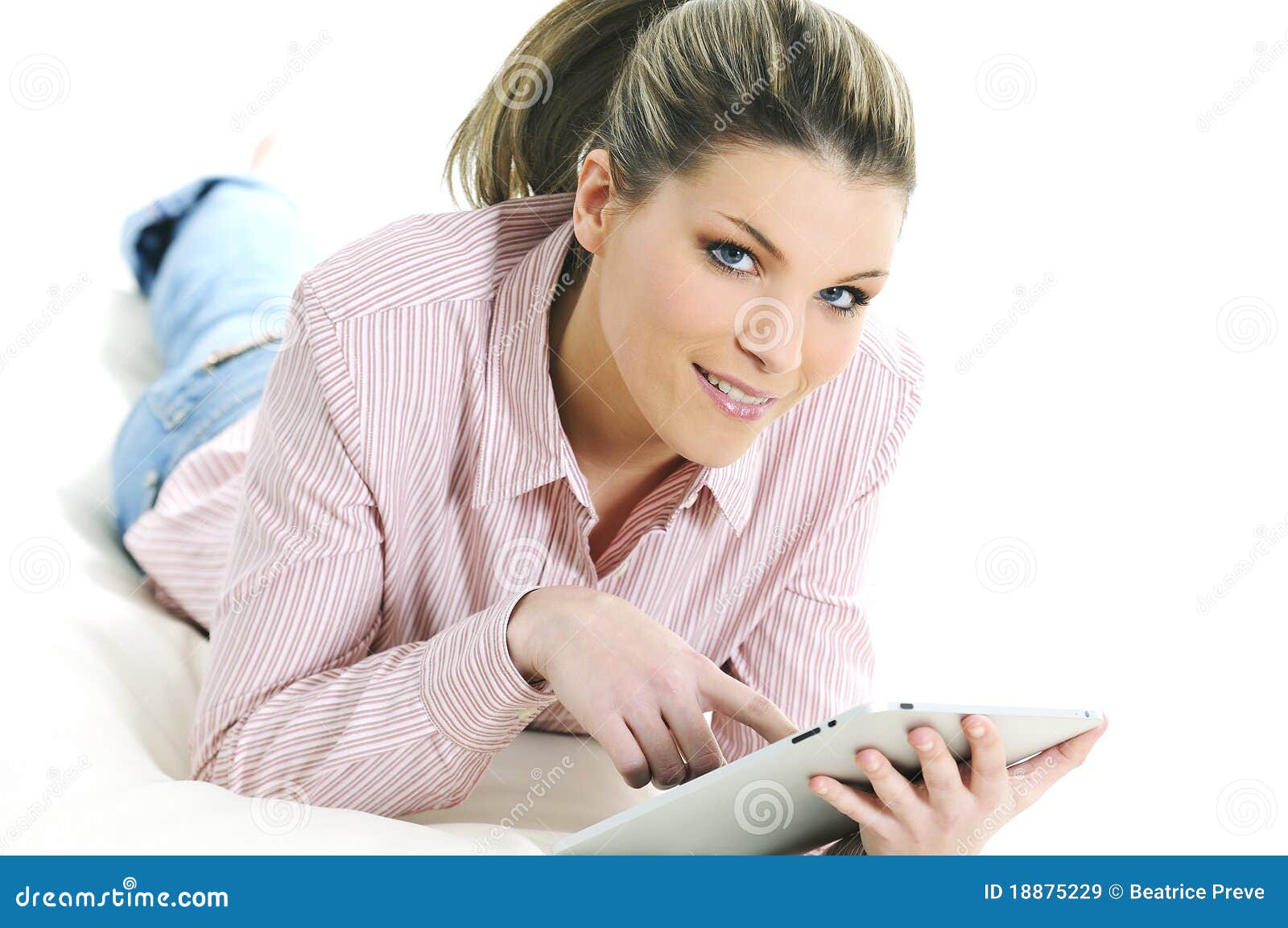 Digital woman stock image. Image of technology, adult - 18875229