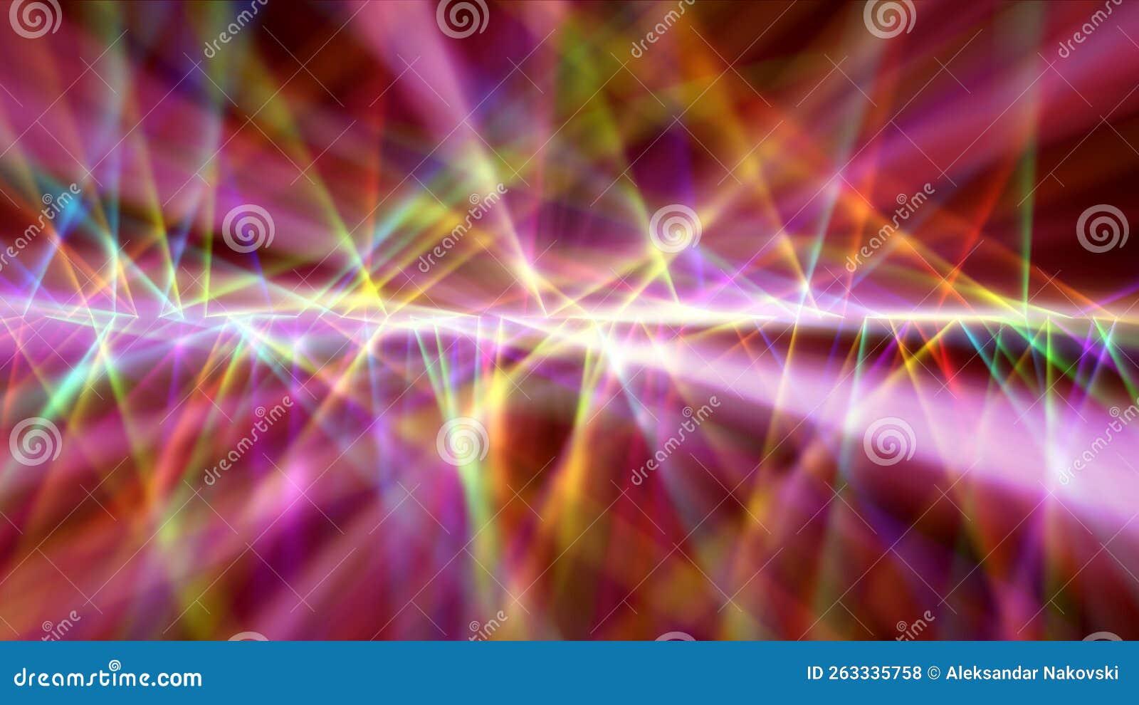 Digitally Generated Disco Laser Neon Background Stock Illustration