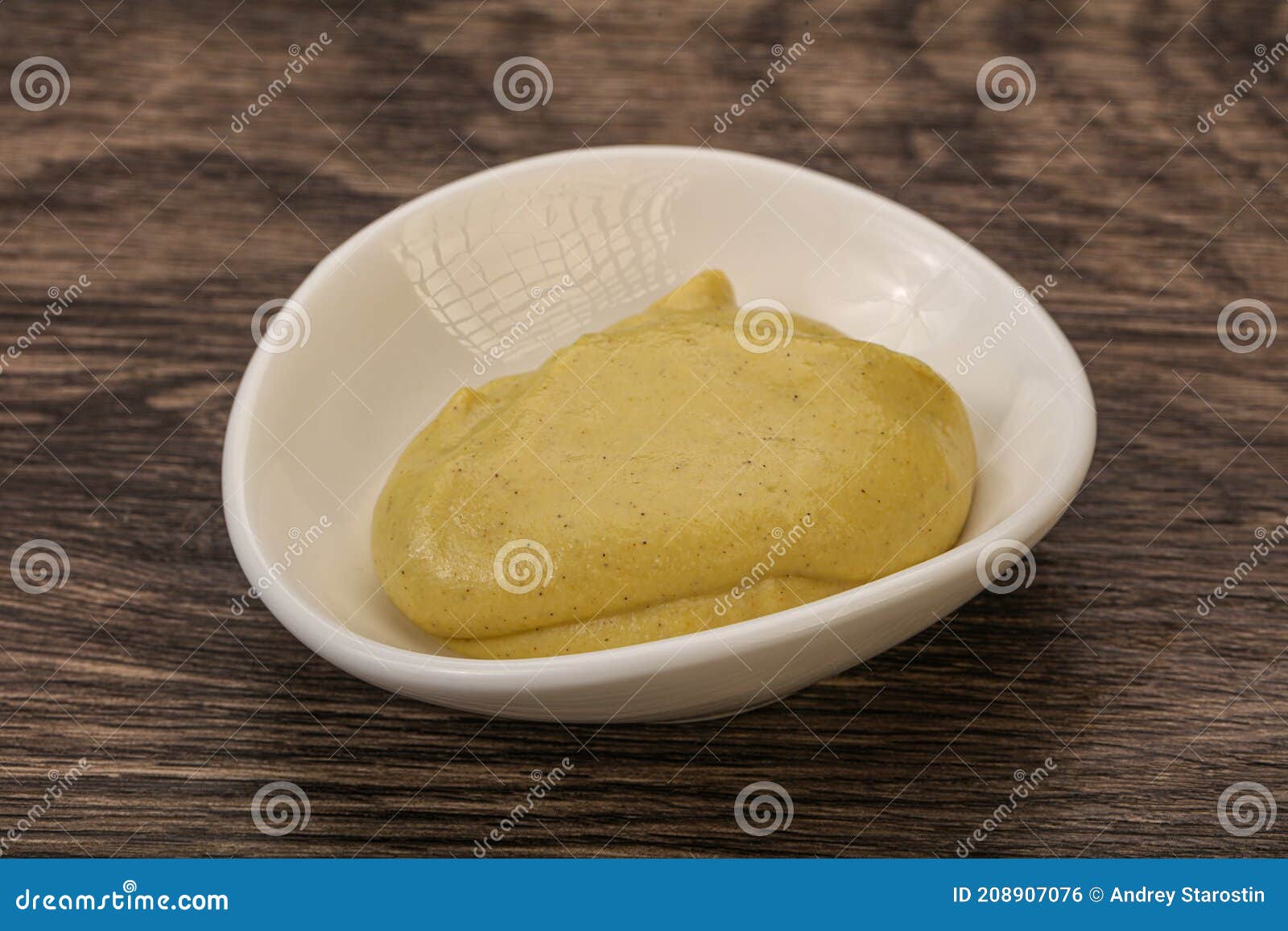Dijon Mustard Sauce in the Bowl Stock Photo Image of white, spice
