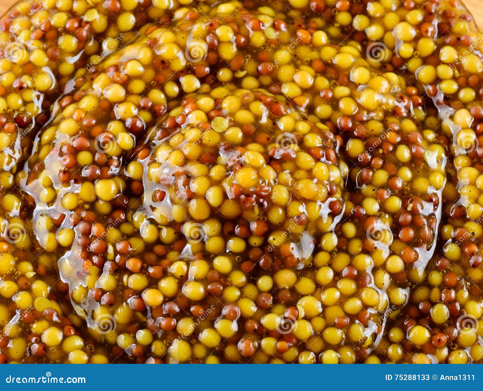 Dijon Mustard Macro. Top View Stock Image Image of yellow, sauce