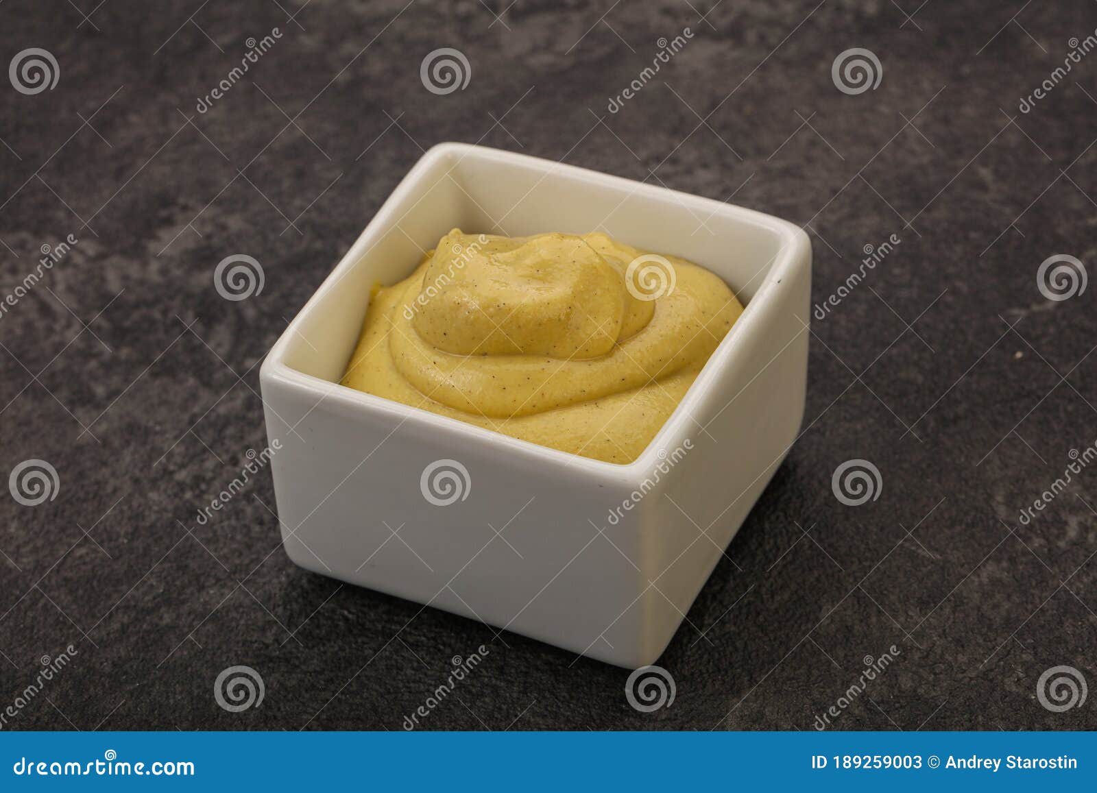 Dijon Mustard Sauce in the Bowl Stock Image Image of grain, gourmet