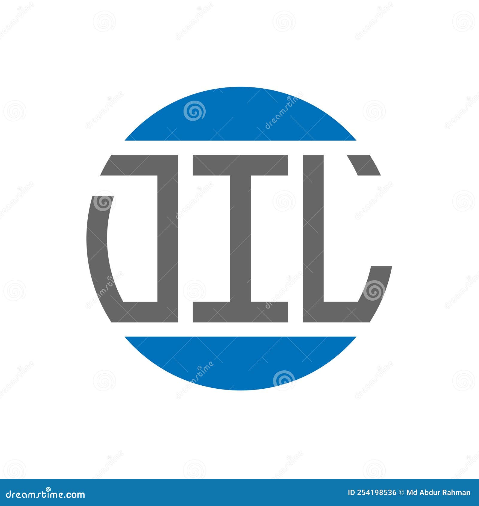 DIL Letter Logo Design on White Background. DIL Creative Initials