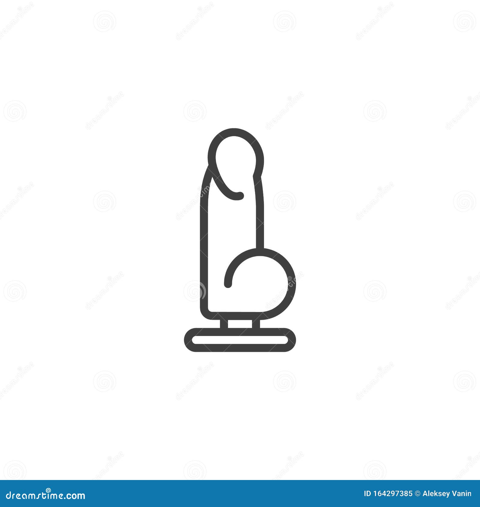 dildo vibrator line icon