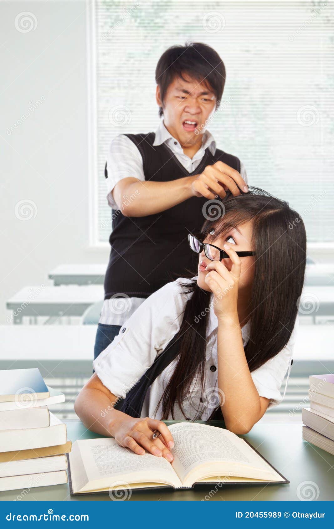 Diligent and bad students stock image. Image of college - 20455989