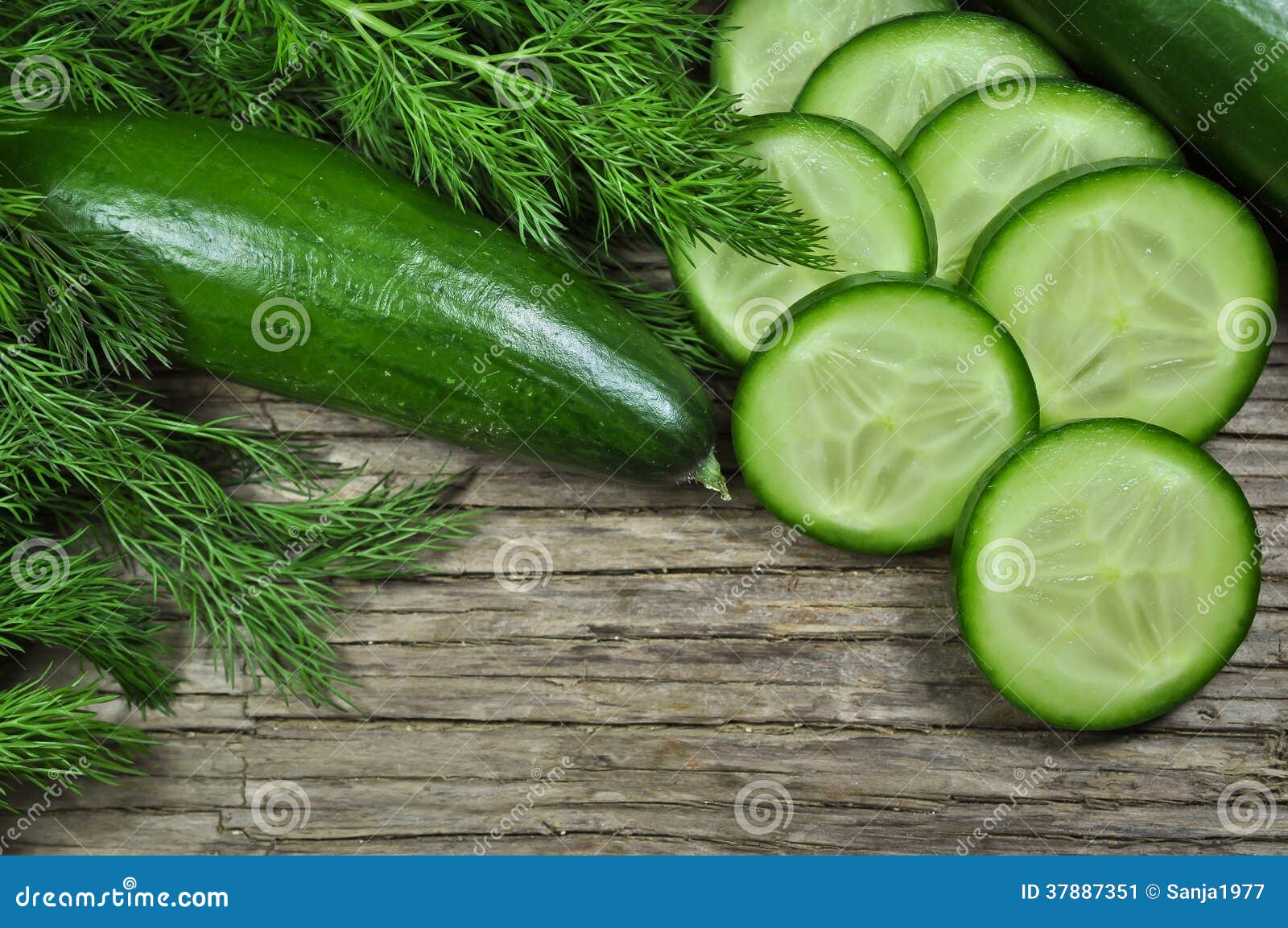 Dill and cucumber stock image. Image of diet, garnish 37887351