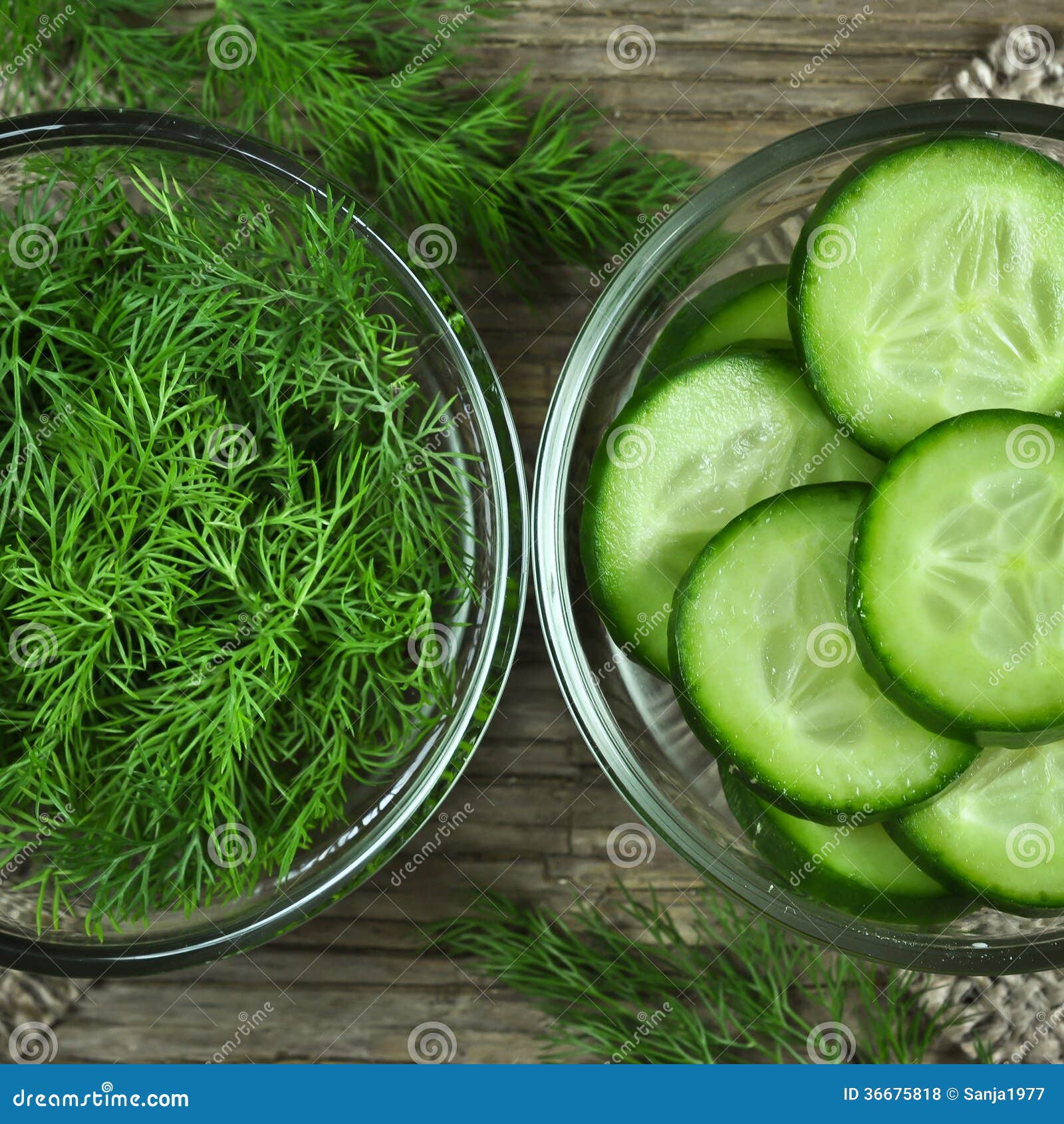 Dill and cucumber stock photo. Image of bunch, aromatic - 36675818