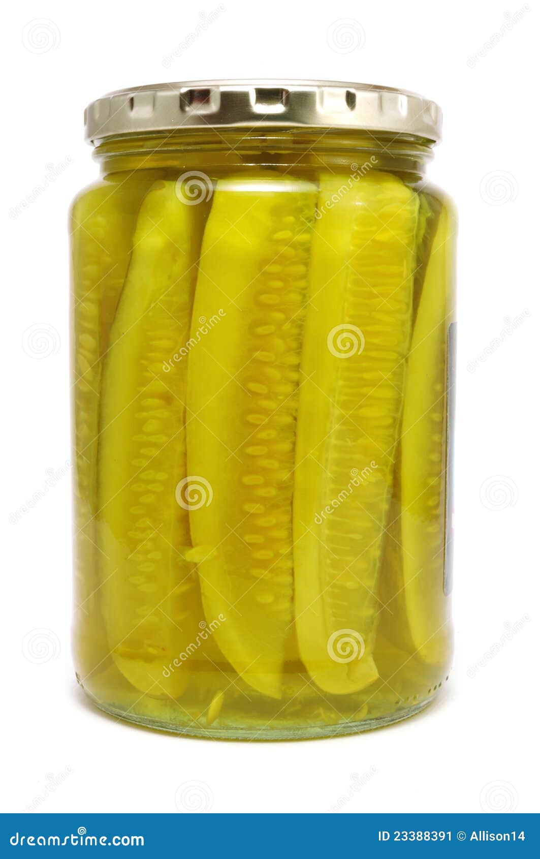Dill Pickles in a Glass Jar Stock Image Image of isolated, dill 23388391