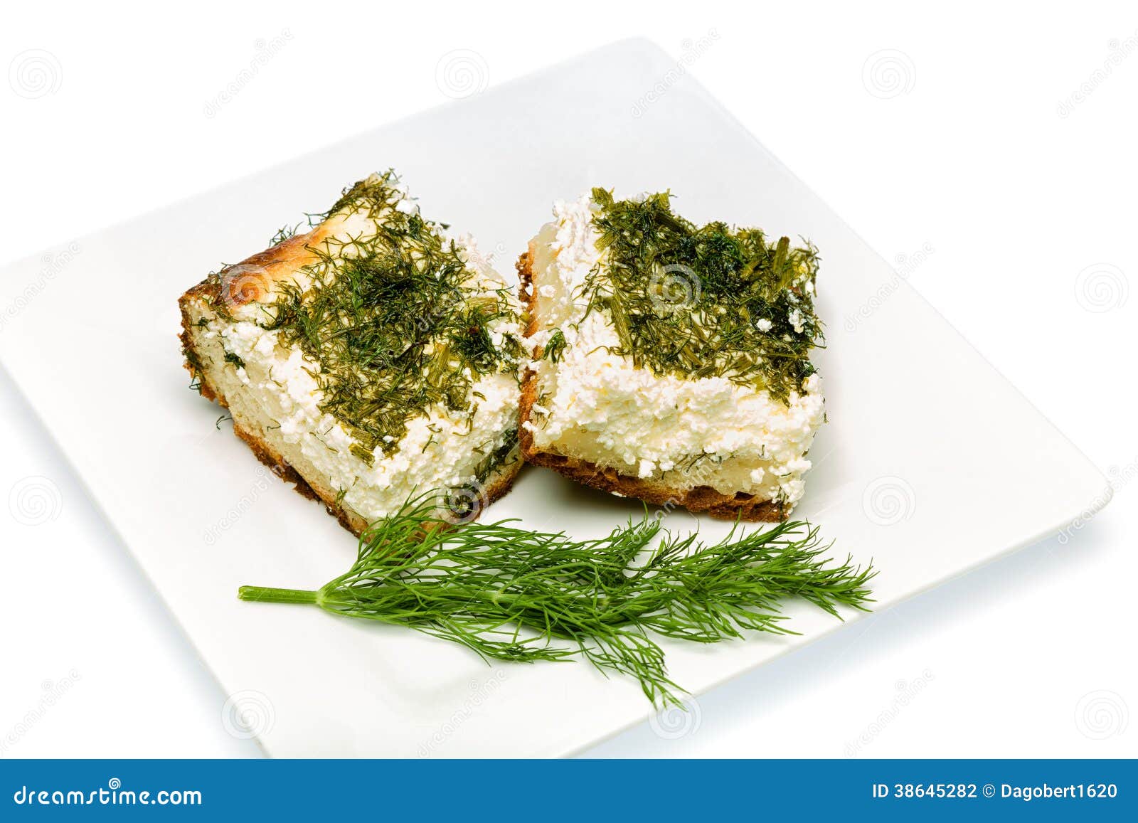 Dill pie stock photo. Image of dill, meal, plated, rustic 38645282