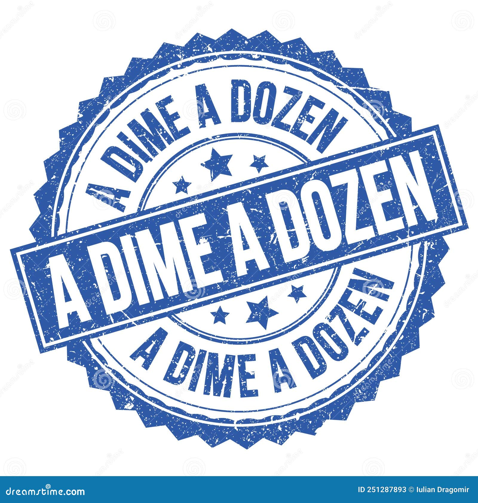 A DIME A DOZEN Written Word On Red Stamp Sign Stock Image
