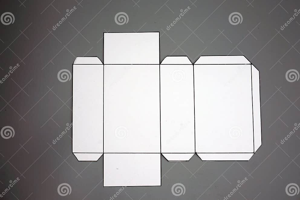Geometry Net of Rectangular Prism. Stock Photo Image of isolated