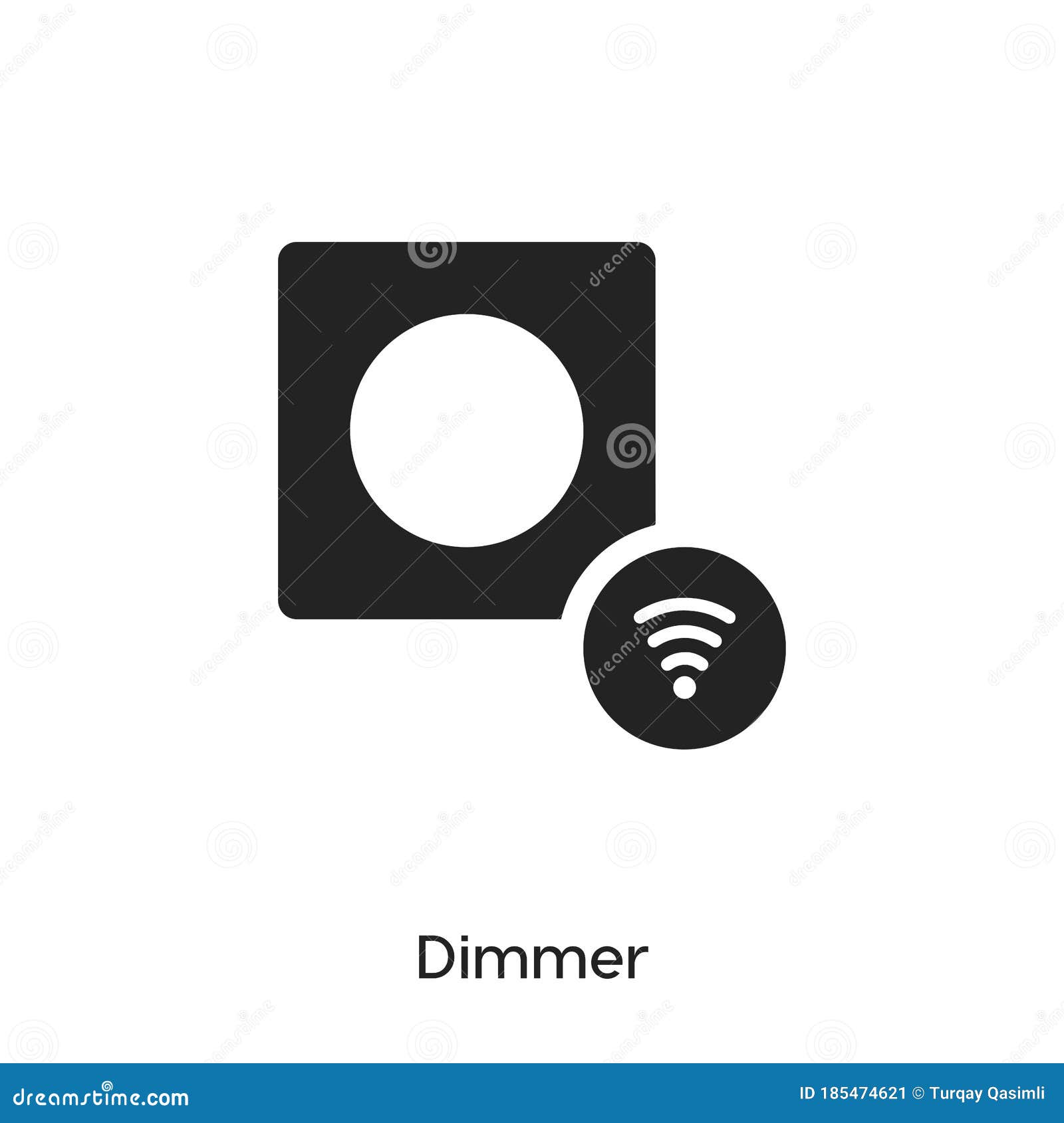 Dimmer Icon Vector. Dimmer Icon Vector Symbol Illustration. Modern