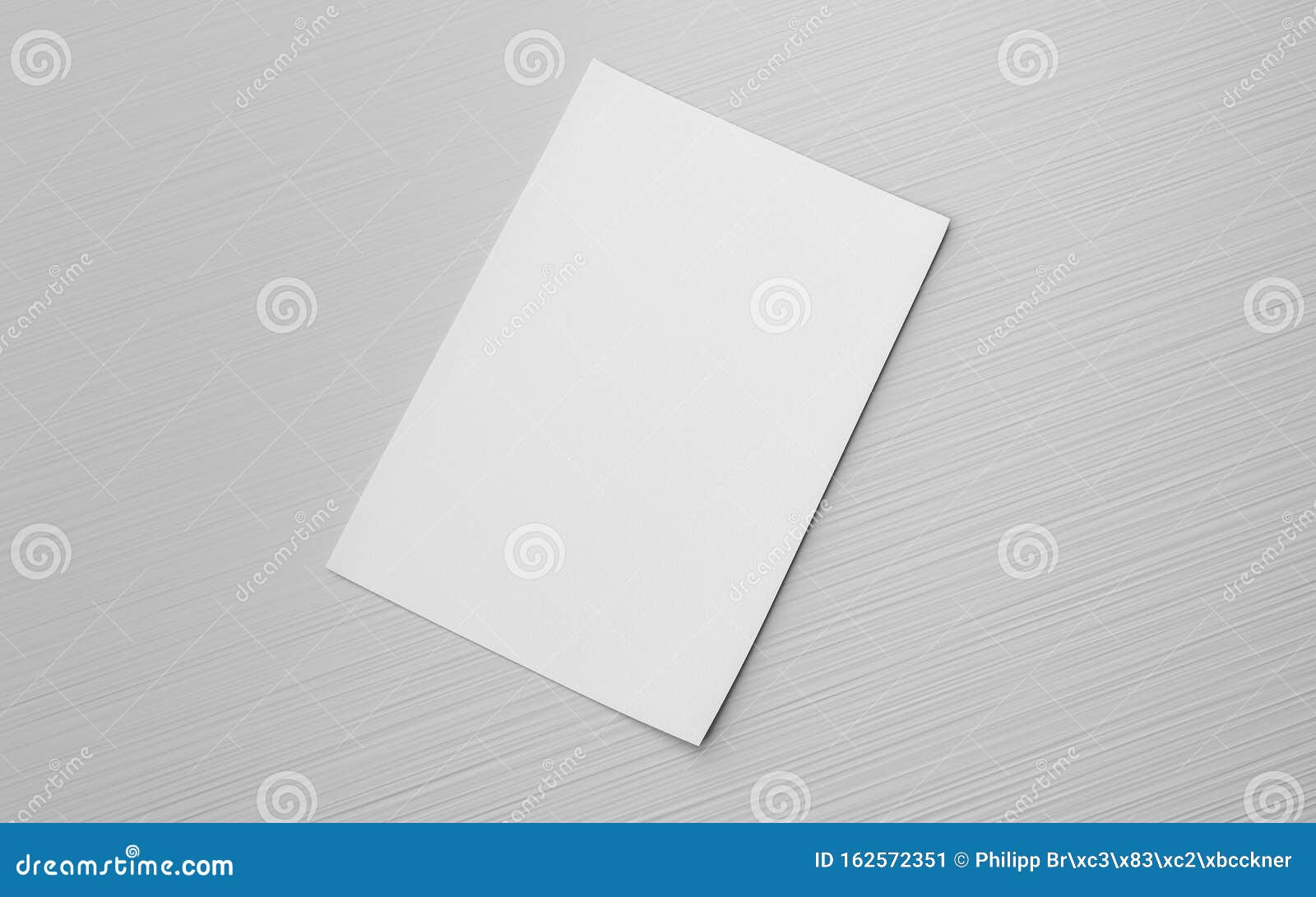 Empty Blank Sheet Isolated on Grey To Replace Your Design 3d