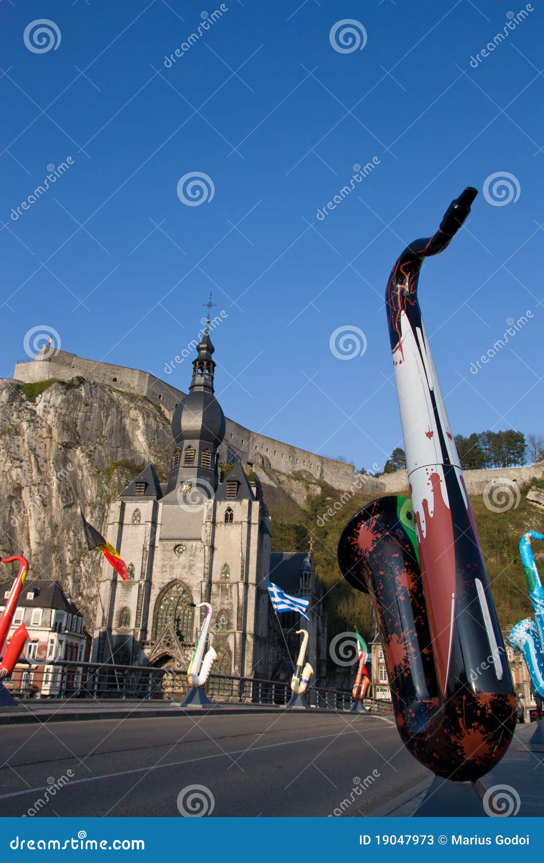 Dinant Giant Saxophones Exhibitions Editorial Stock Photo Image of