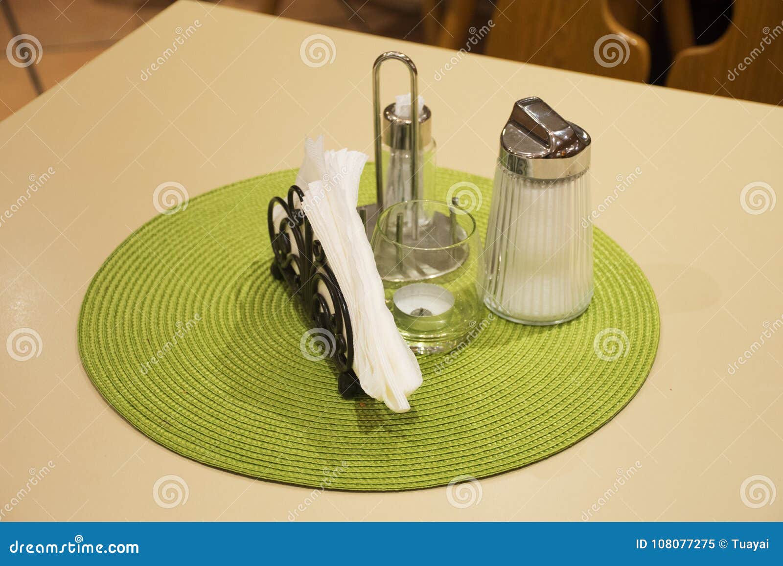 Dining Accessories For Eat On Table In Dining Room At Restaurant Stock Image Image Of Meal