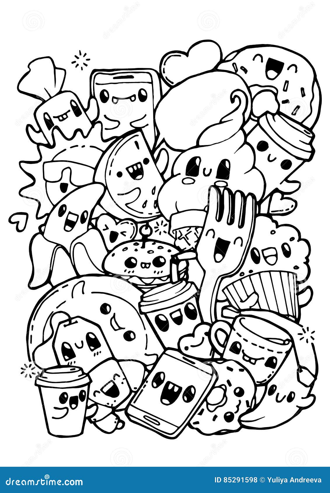 Coloring pages for restaurants