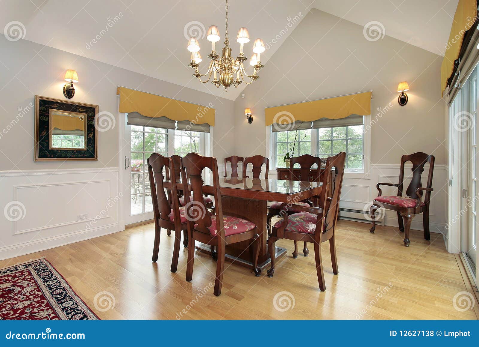 Dining room in condo stock photo. Image of supper, architecture - 12627138