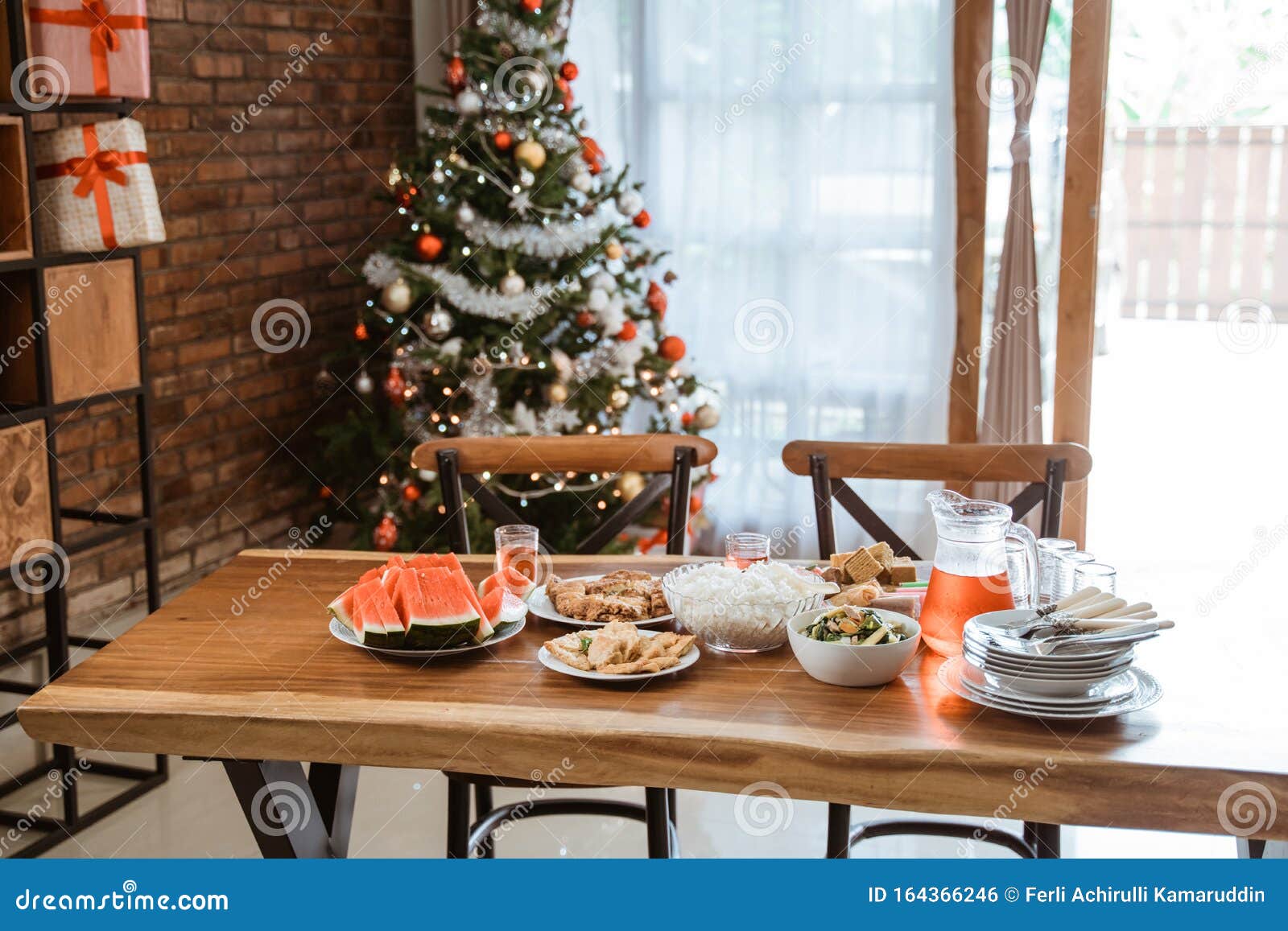 Putting Main Christmas Tree In Dining Room