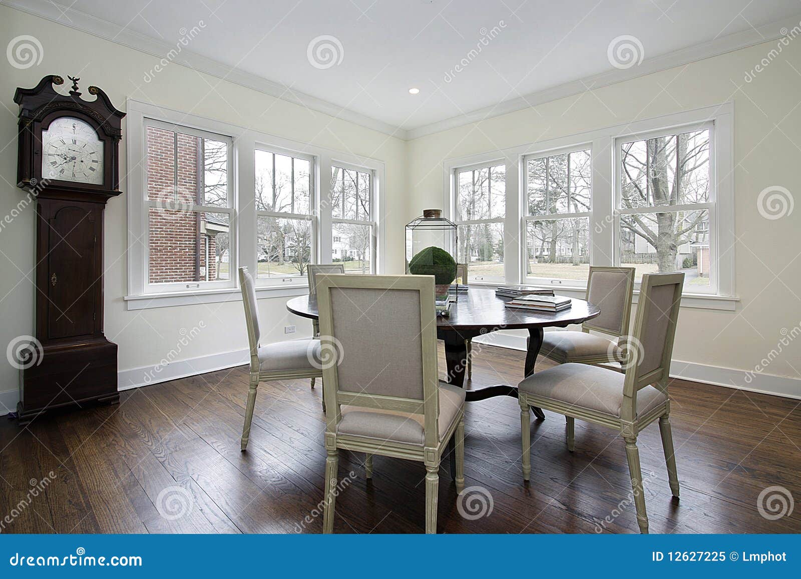 dining room with grandfather clock royalty free stock photo dining room with grandfather clock royalty free stock photo