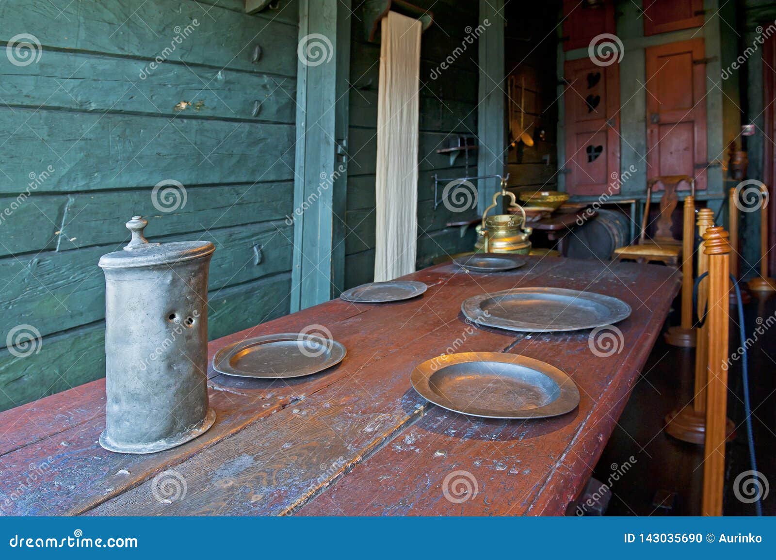 Dining Room in Hanseatic Museum in Bergen, Norway Editorial Image ...