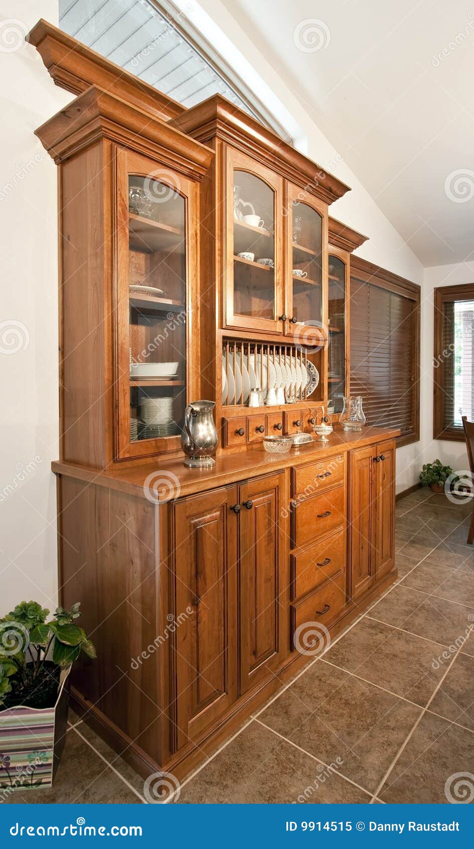Dining Room Hutch Buffet stock image. Image of cabinet - 9914515