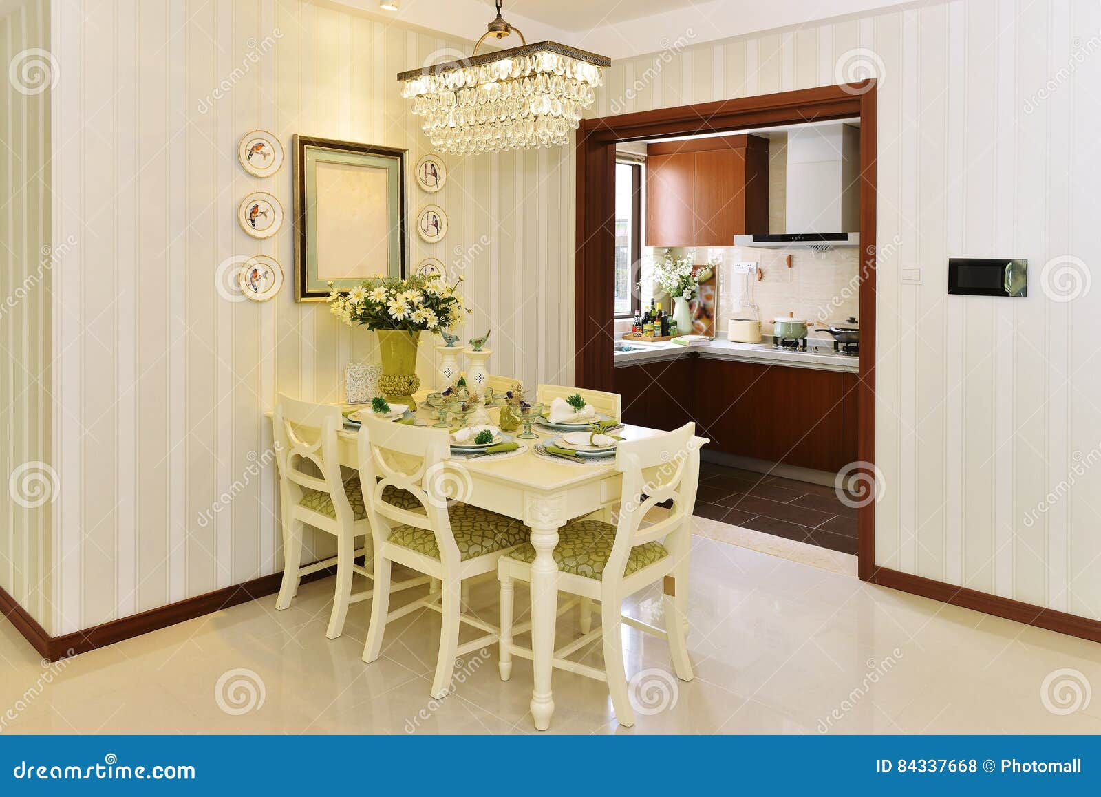 Dining room kitchen stock photo. Image of comfort, architecture - 84337668