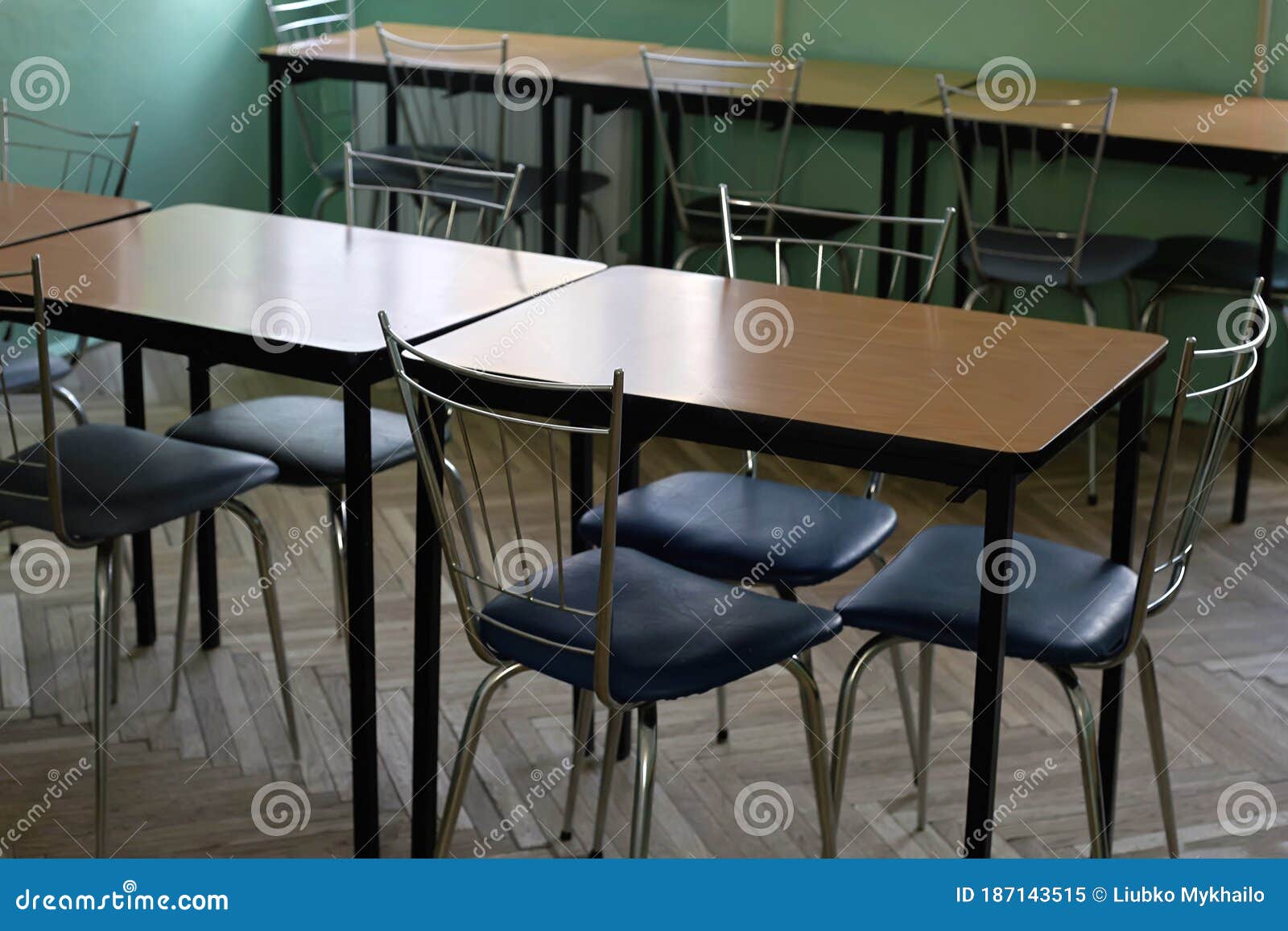 Dining Room in an Old Hospital. in Which There are Tables and Chairs