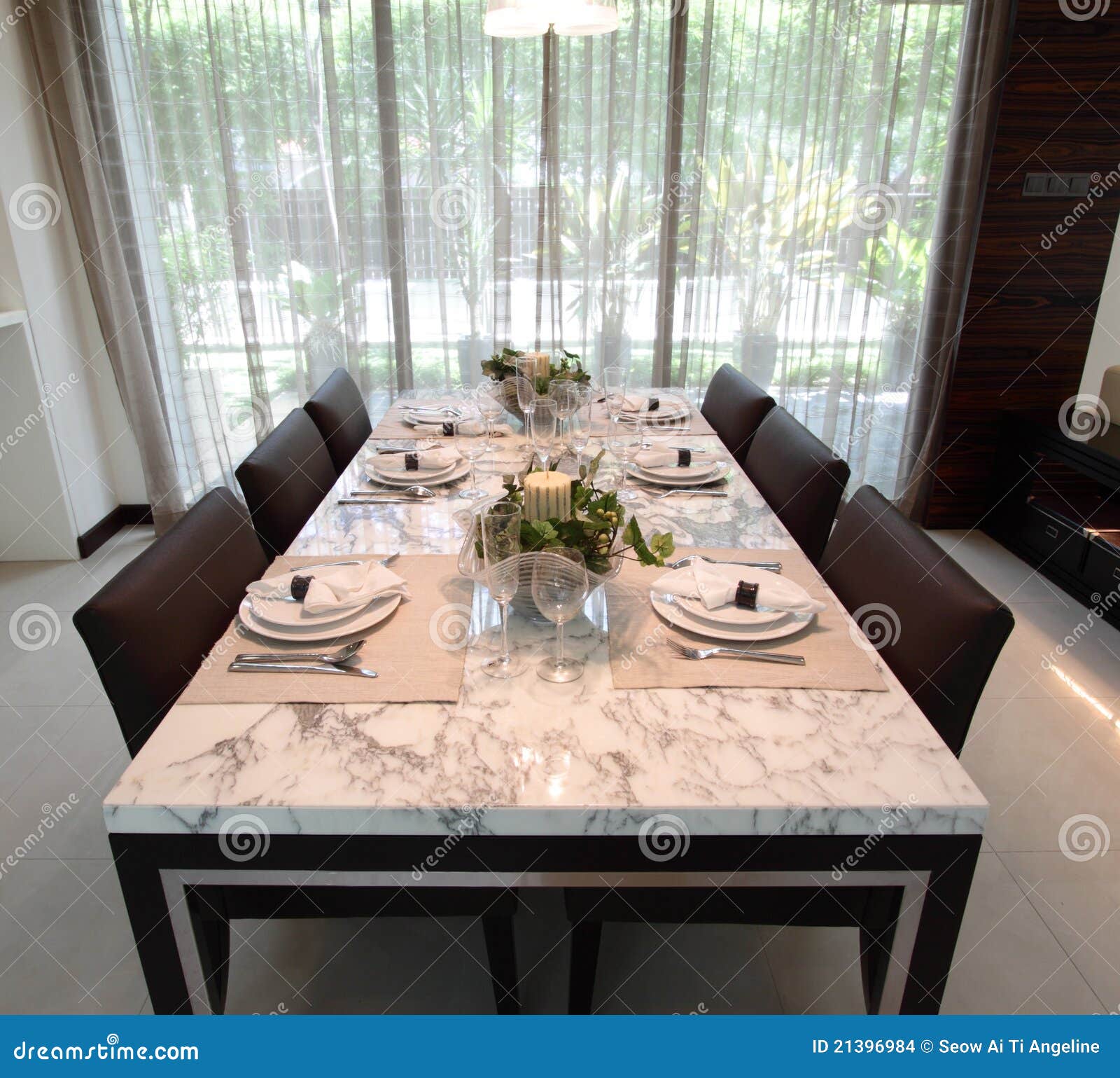 Dining Table stock photo. Image of table, decoration - 21396984