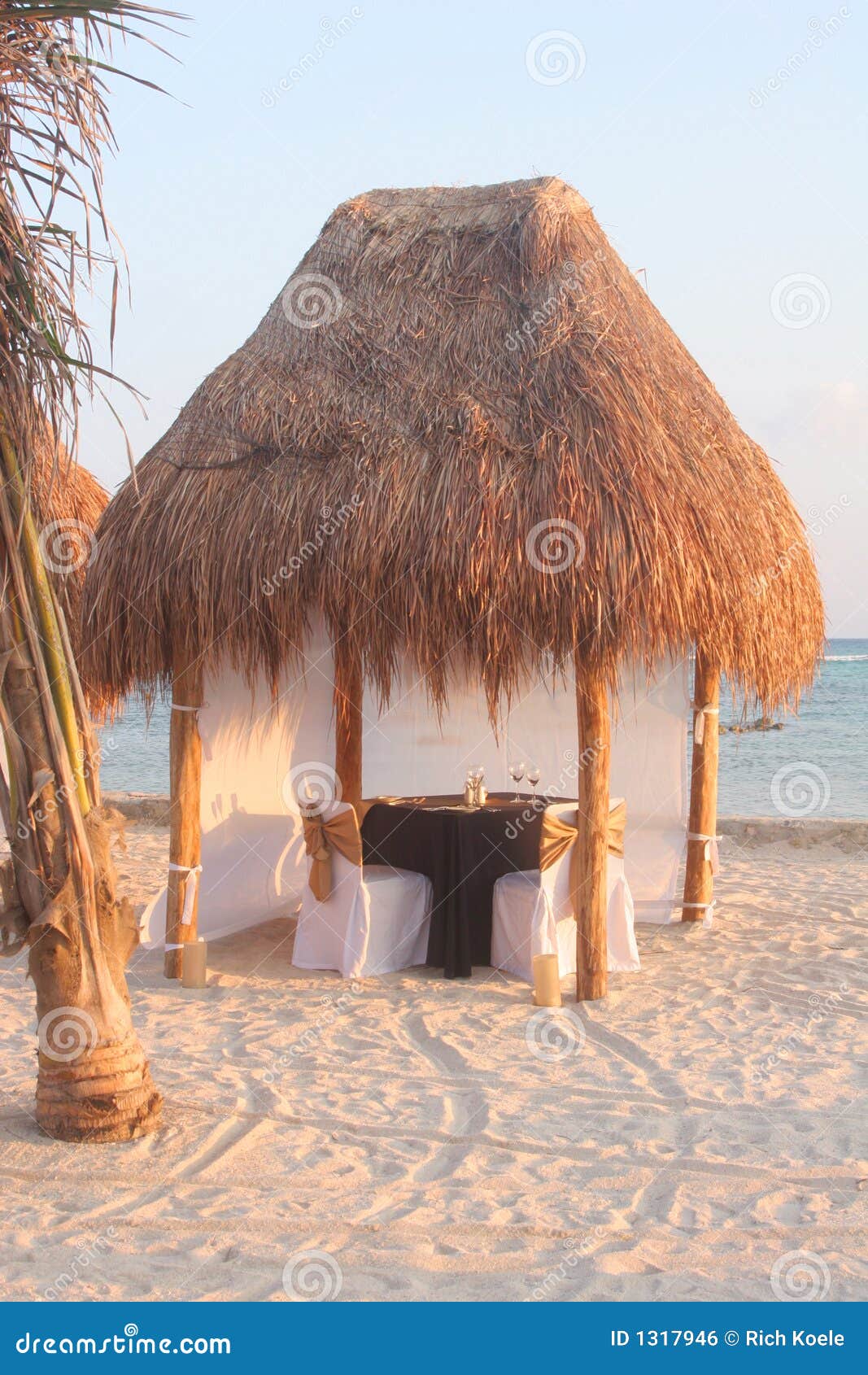 Dinner on the Beach 1 stock photo. Image of dine, romance - 1317946