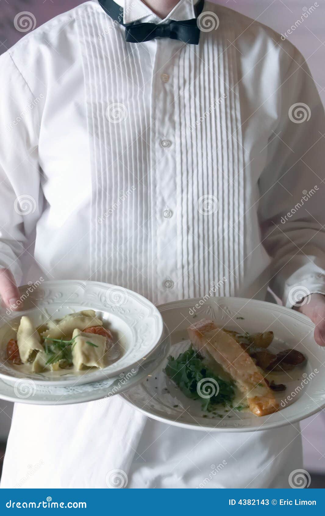 Dinner Being Served at a Wedding Stock Image Image of bowl, service