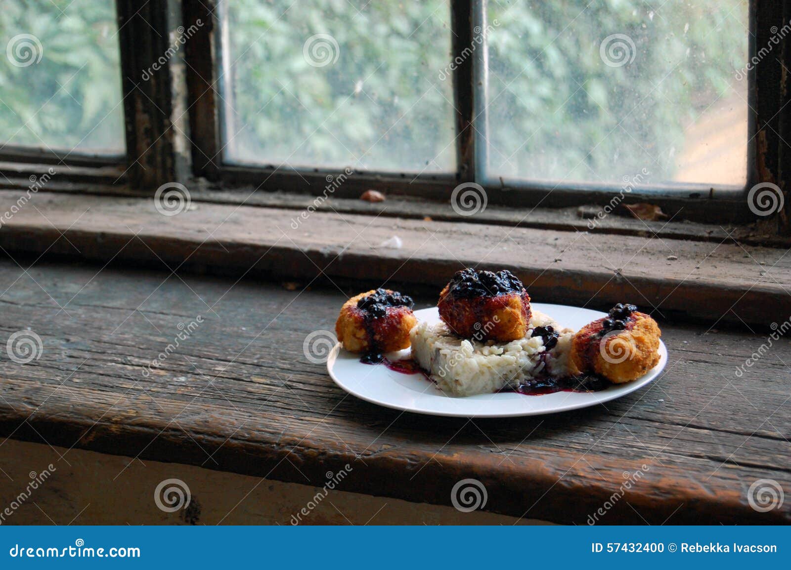 Dinner with Breaded Camembert Cheese Stock Photo Image of grilled