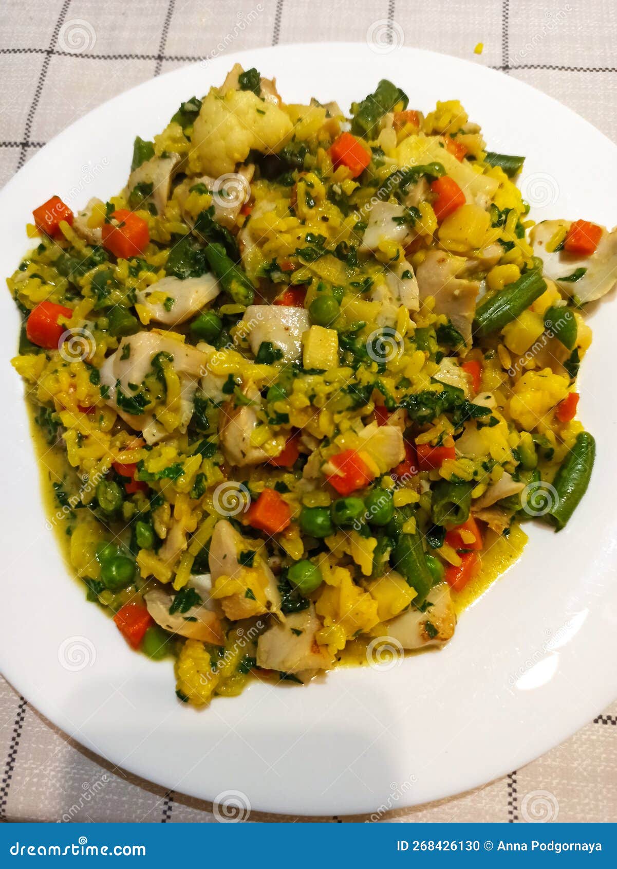 Dinner Fish Rise Vegetables Soy Stock Photo Image of fish, vegetables