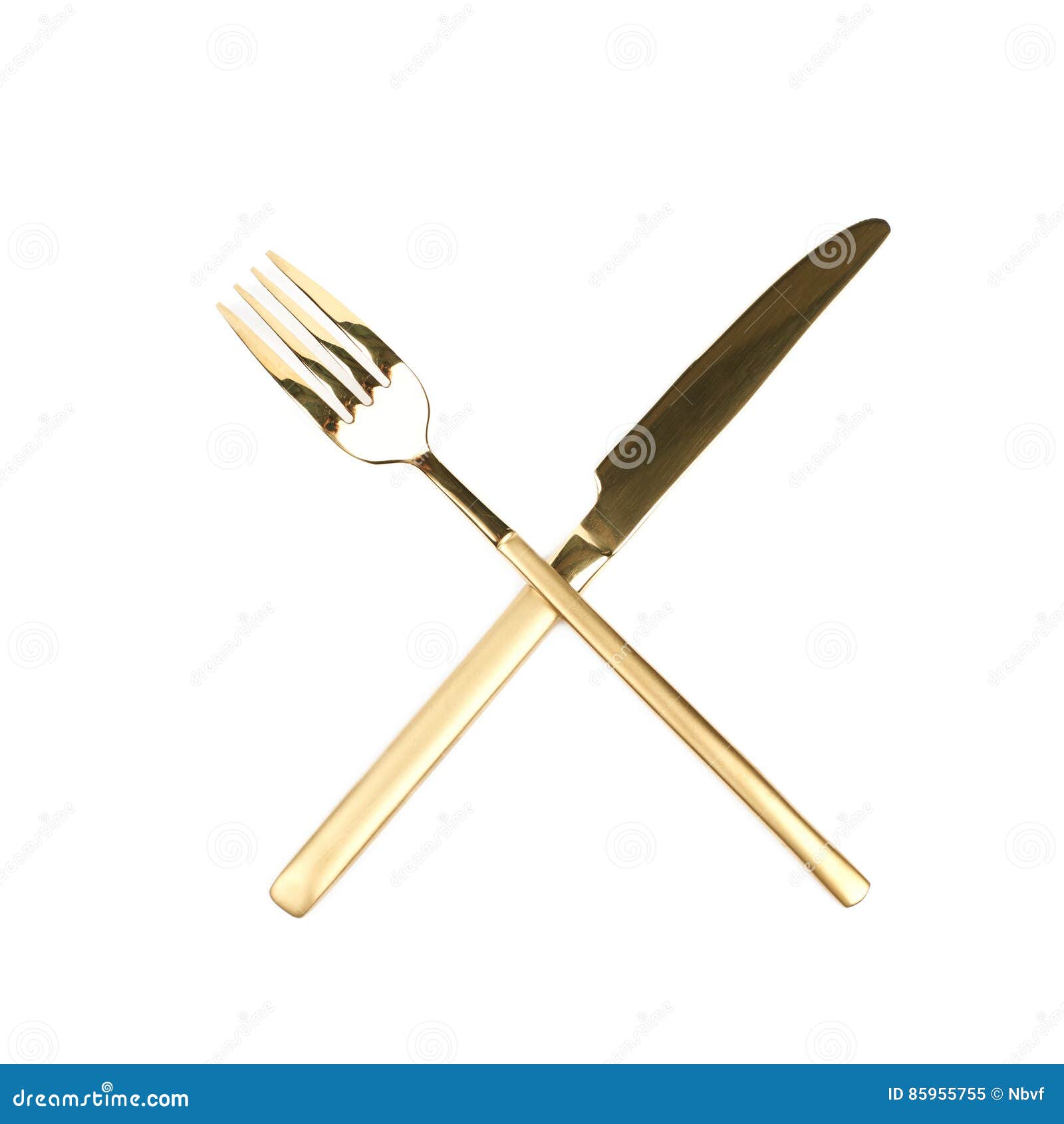 Dinner Knife and Fork Composition Stock Image Image of flatware