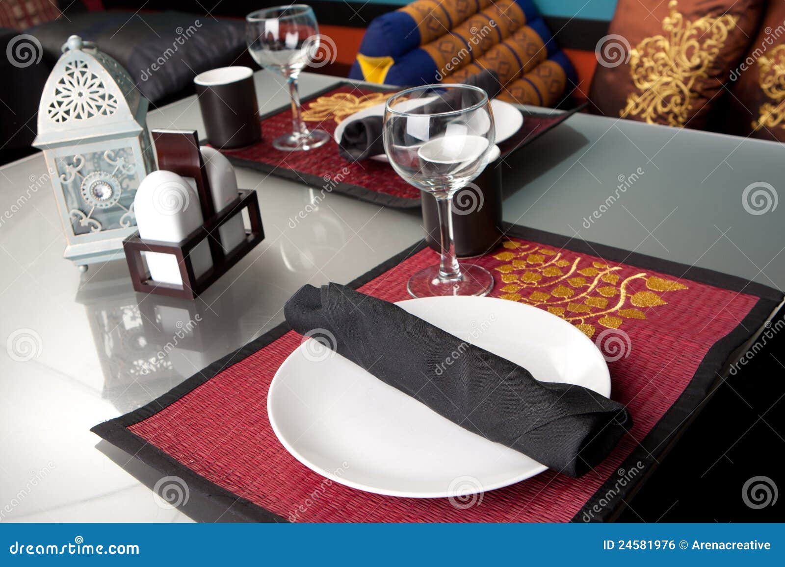 Dinner Place Setting stock photo. Image of glass, decor - 24581976
