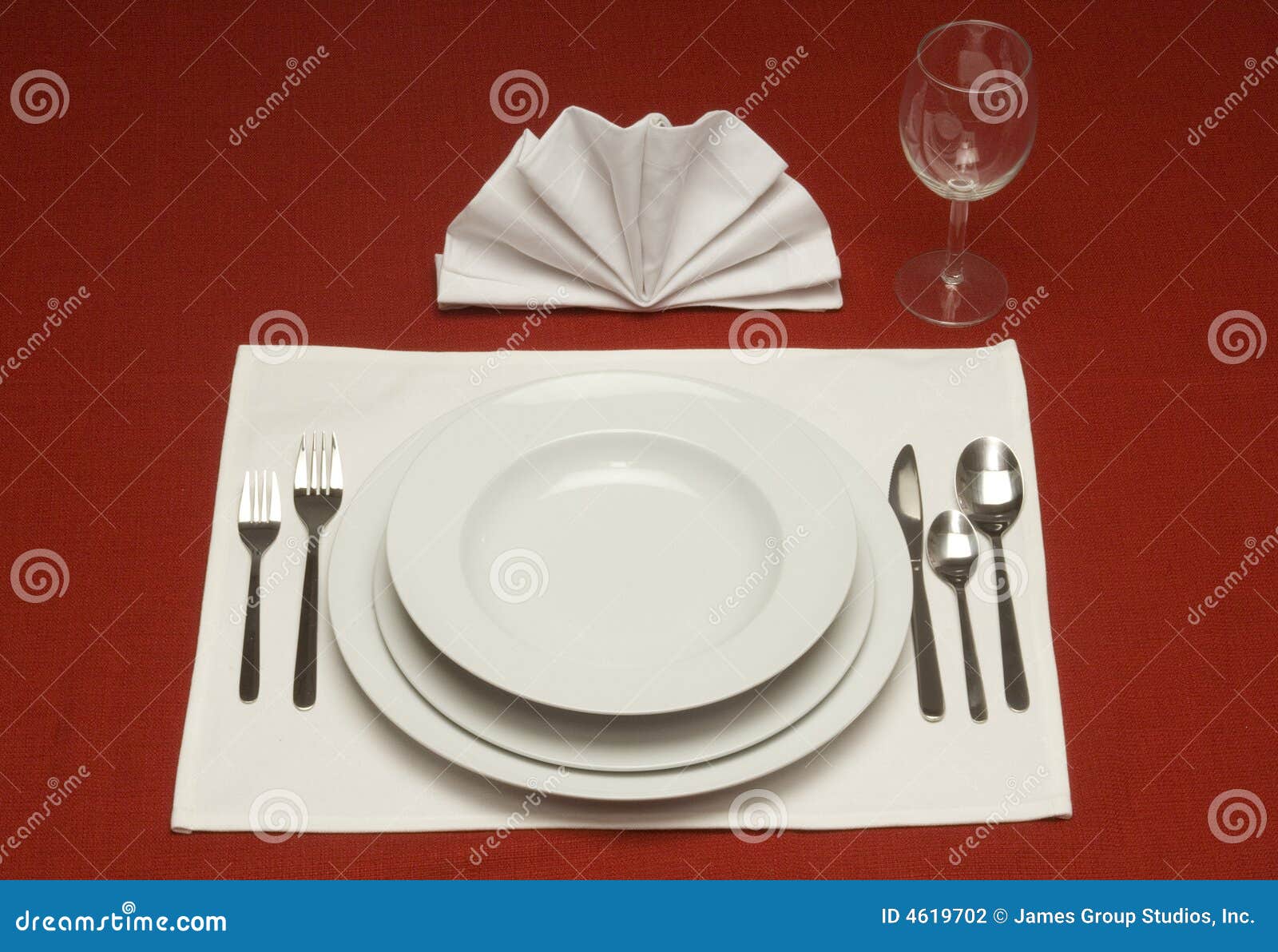 Dinner Place Setting stock photo. Image of dinner, eating - 4619702