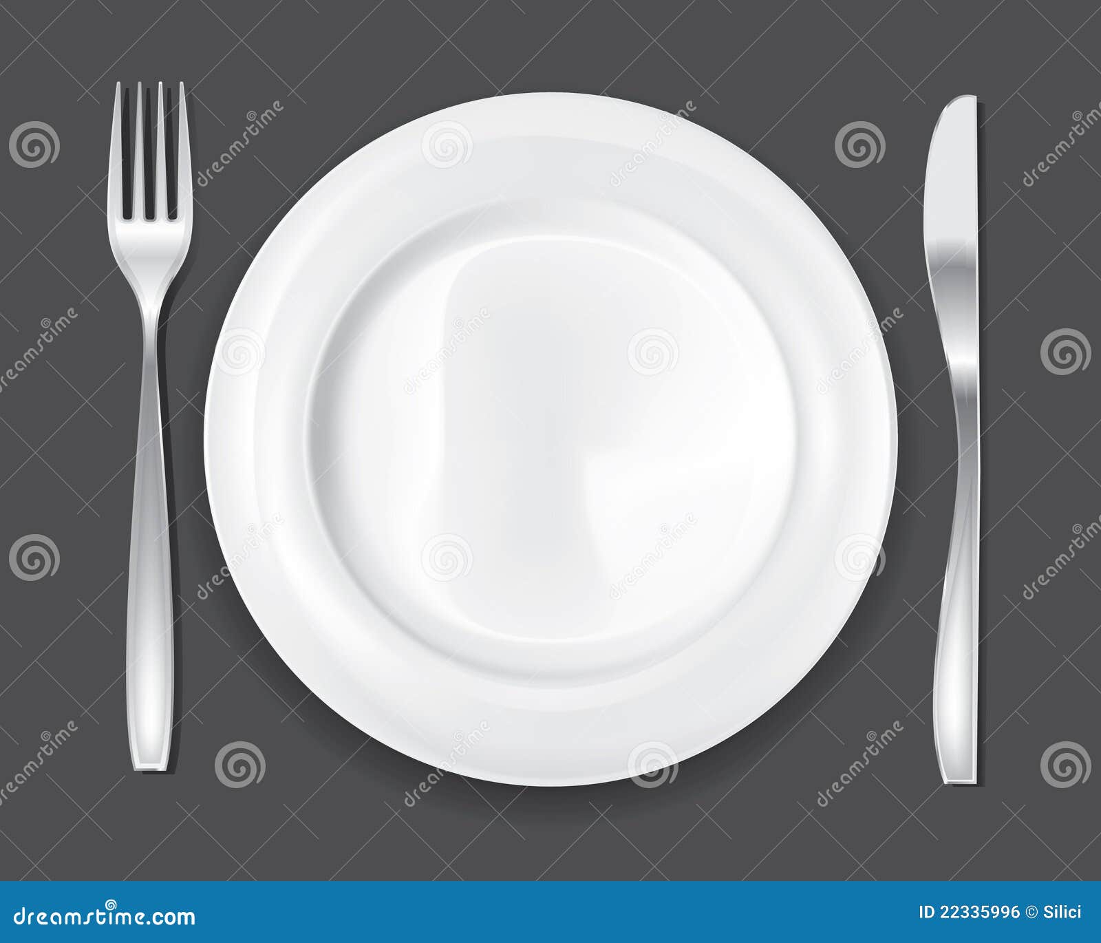 Dinner Plate Set 1 stock vector. Illustration of breakfast 22335996