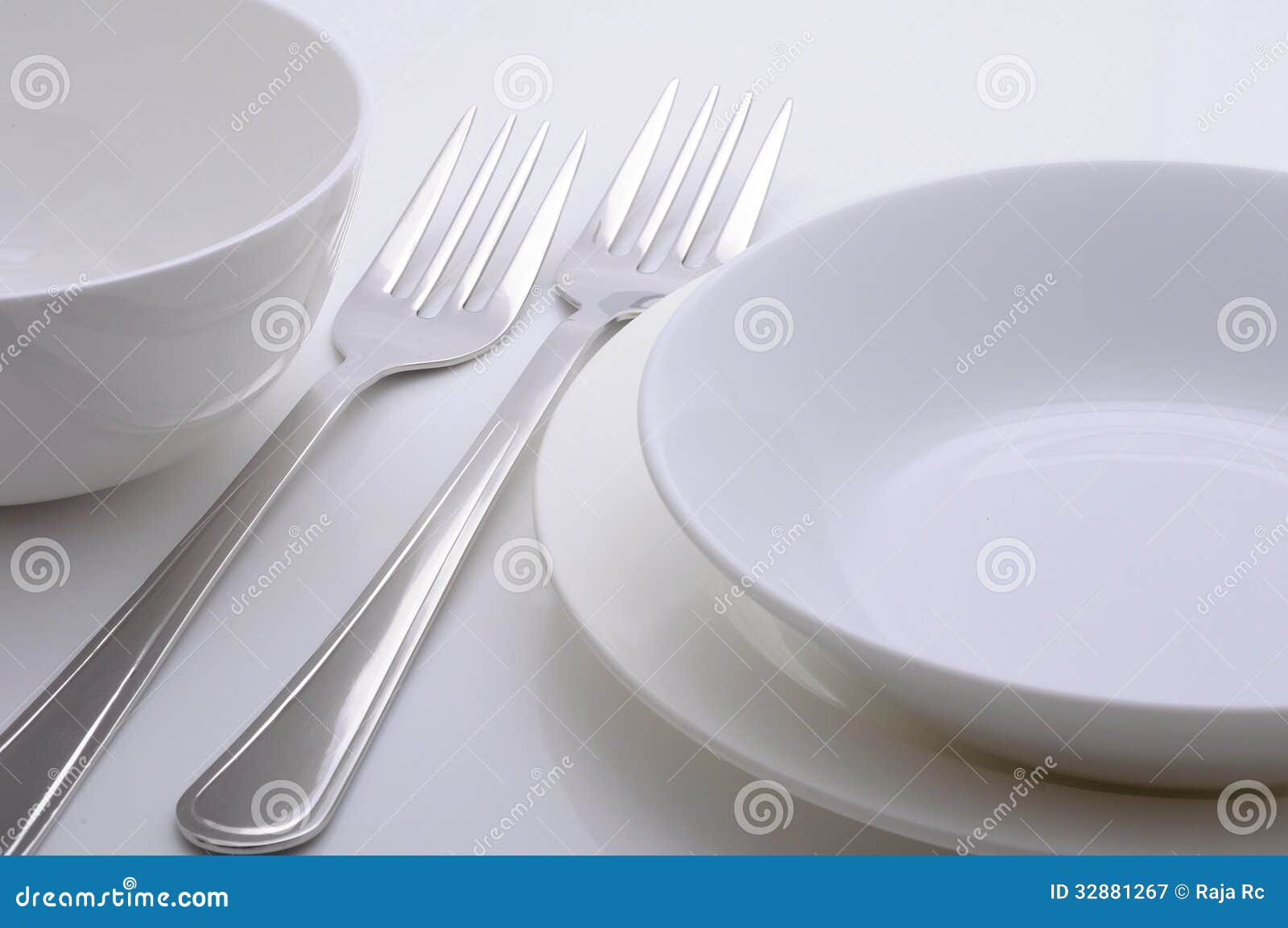 Dinner plates stock image. Image of setting, arranged 32881267