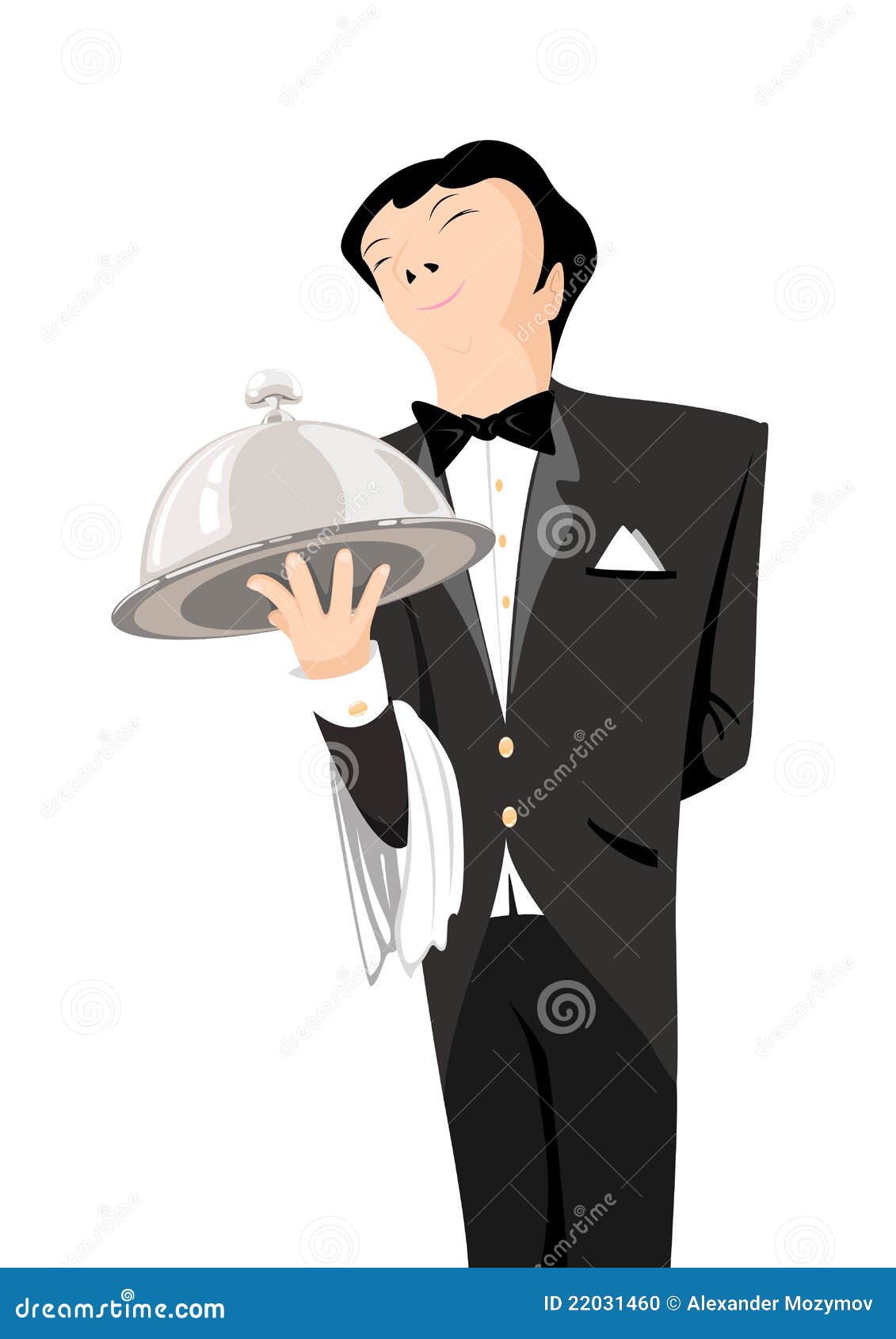 The dinner is ready stock vector. Illustration of utensils - 22031460