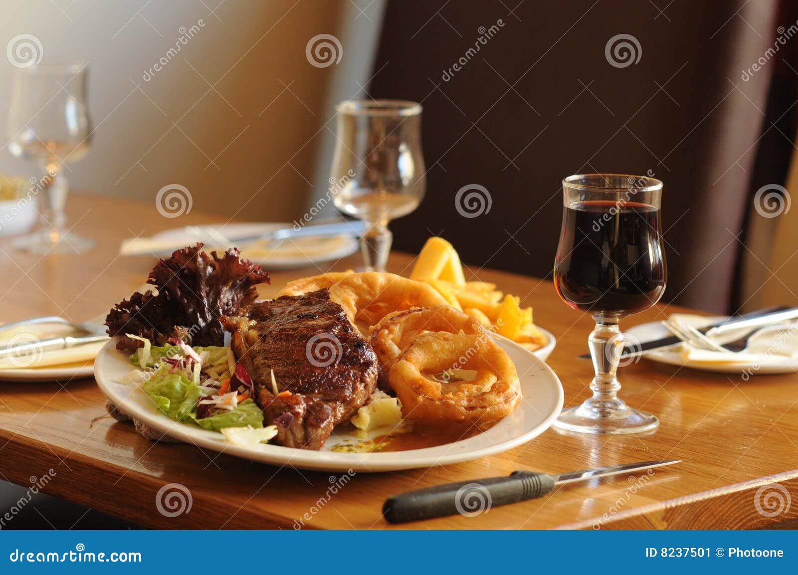 Dinner is ready stock image. Image of rings, wooden, wine - 8237501
