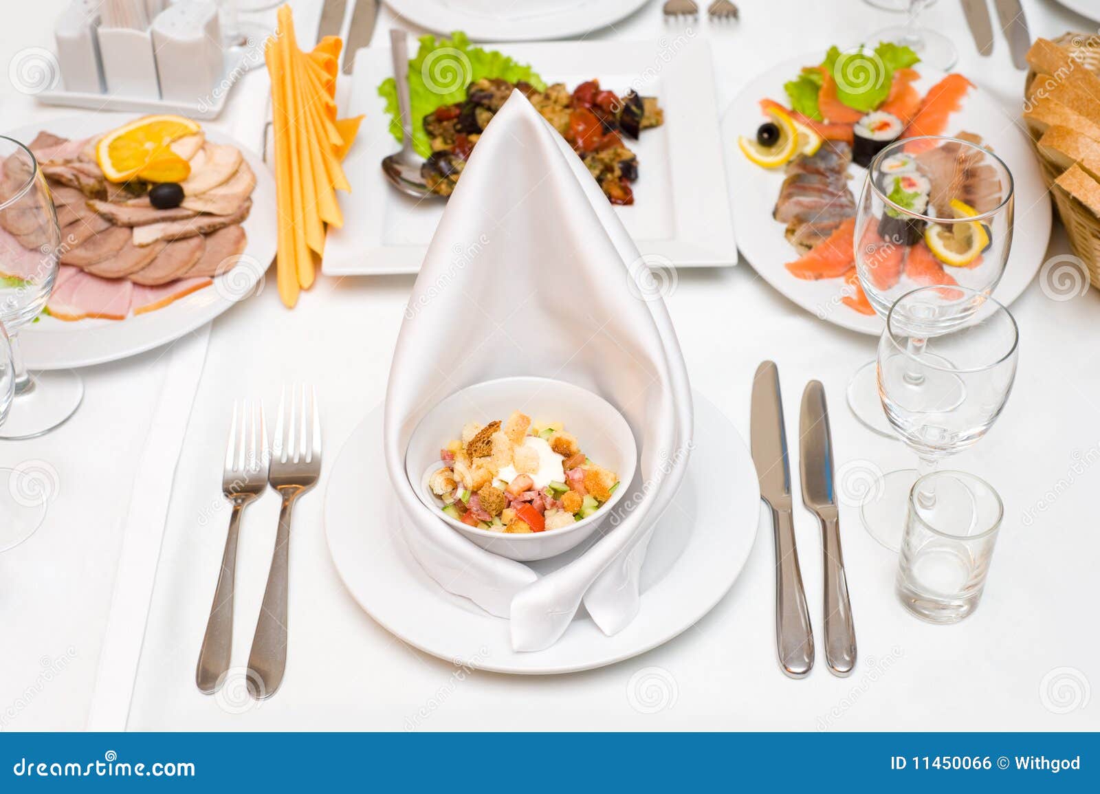 Dinner is served stock photo. Image of restaurant, dinner 11450066