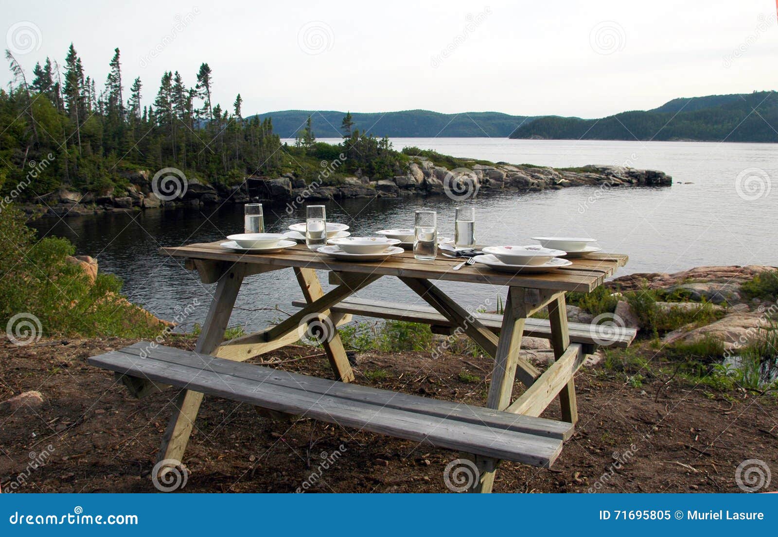 Dinner with a view stock image. Image of setting, dusk - 71695805