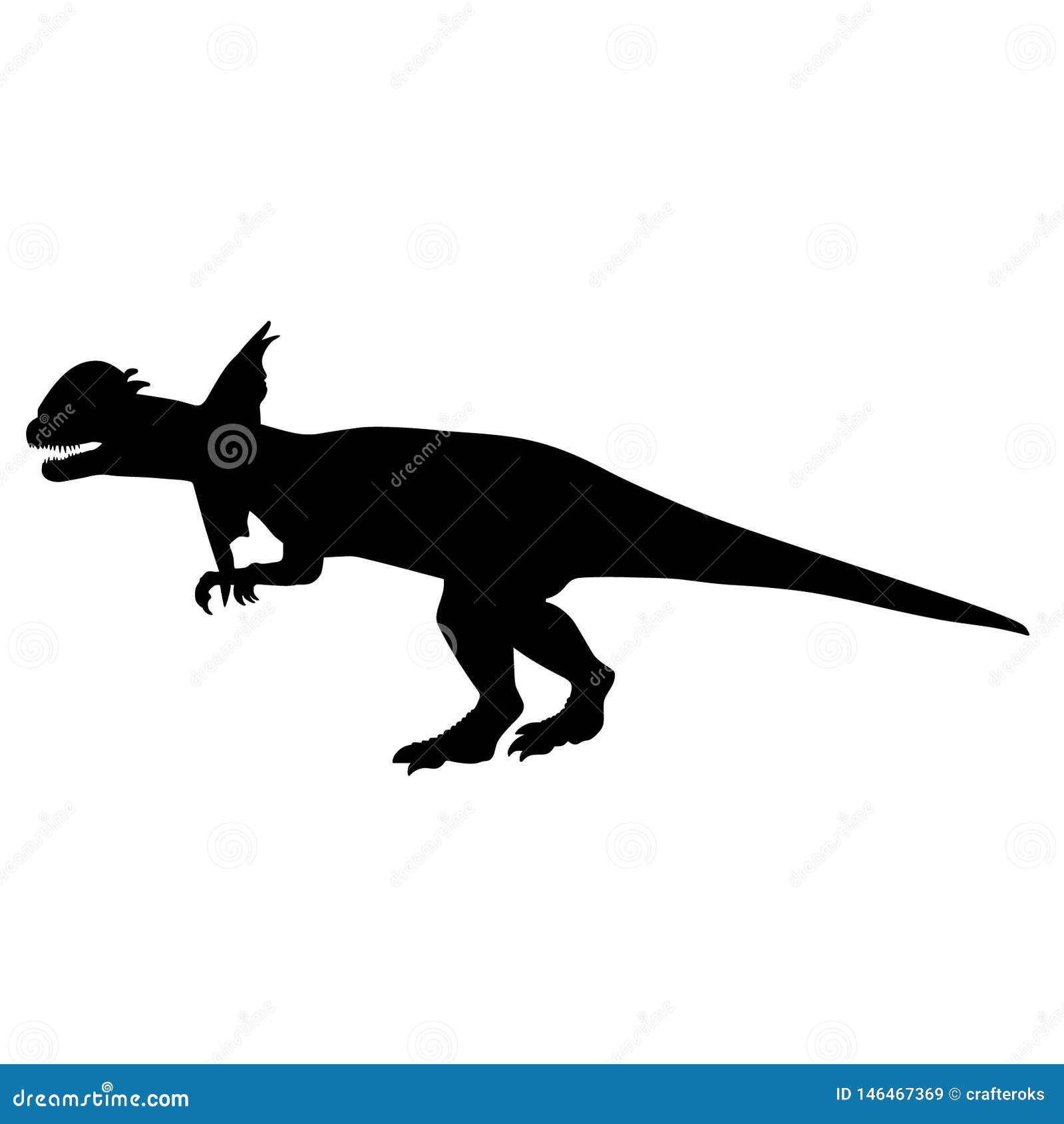 Download Dino Dinosaur Vector Eps Hand Drawn Vector Eps Logo Icon Crafteroks Silhouette Illustration For Different Uses Stock Vector Illustration Of Download File 146467369