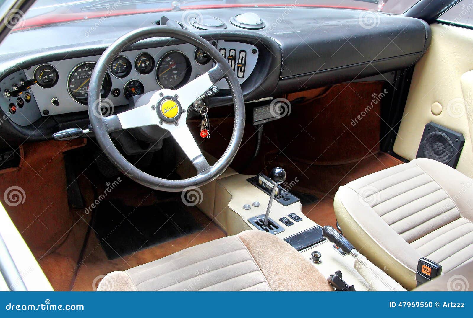 Dino 308 Gt4 Editorial Image Image Of Retro Auto Interior