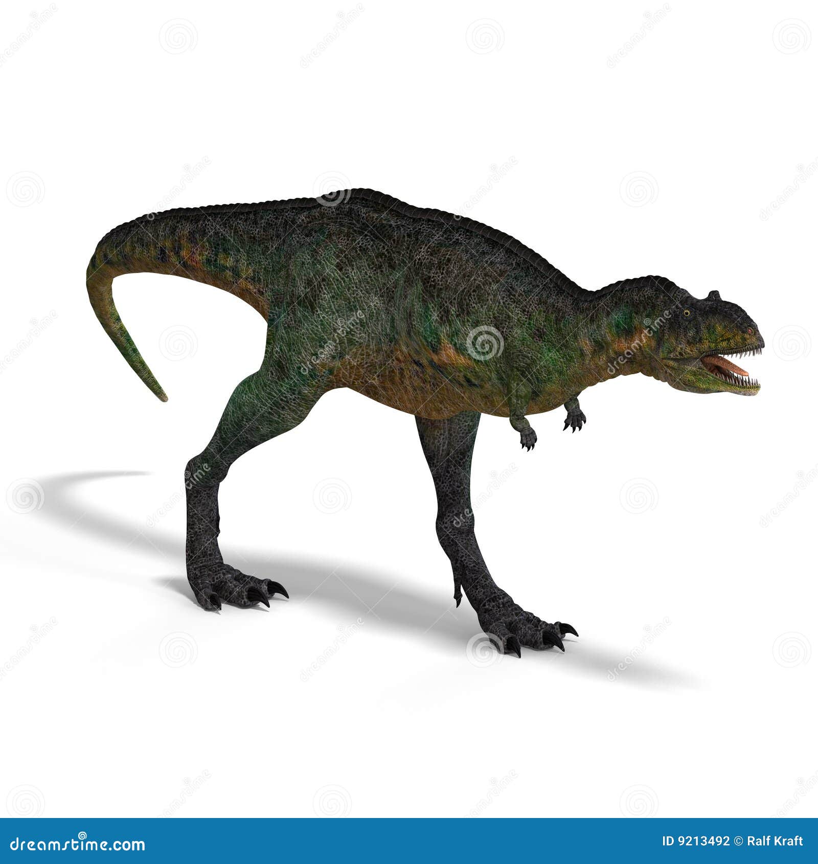 Aucasaurus Predator Dinosaur 3D Illustration Stock Illustration -  Illustration of reptile, monster: 189229221