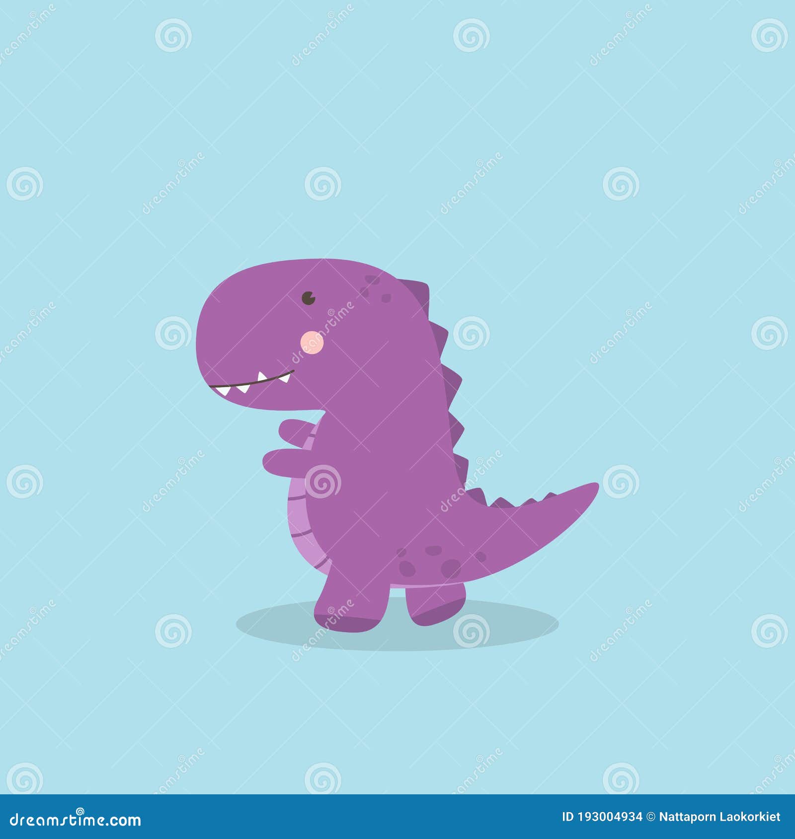 Dinosaur Cartoon Character. Cute Little Dinosaur T-Rex Monster Vector  Illustration for Kids, Children`s Book, Fairy Tales, Covers Stock Vector -  Illustration of icon, funny: 193004934
